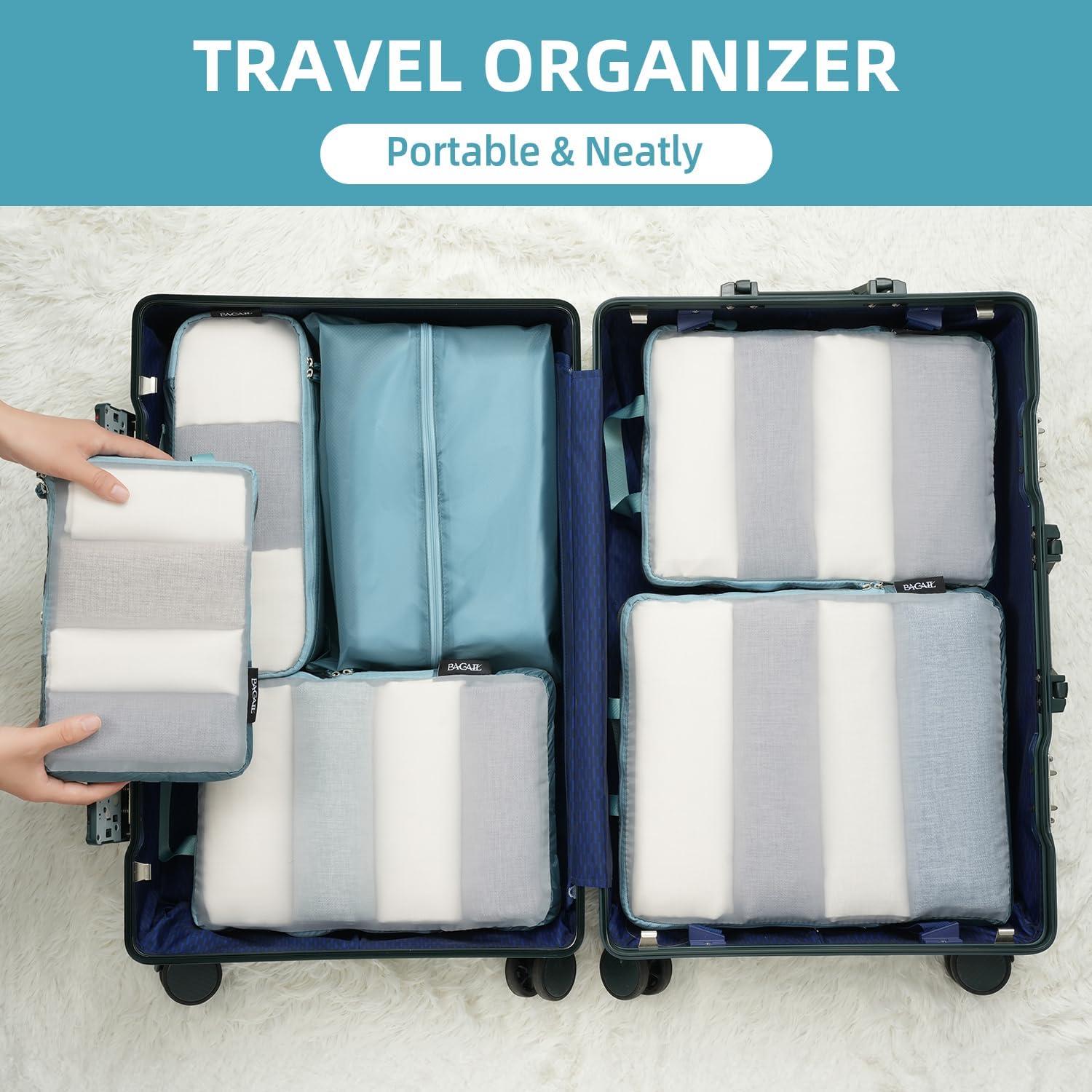 BAGAIL 6 Set Cubos de Compresión Ultraligeros Viaje