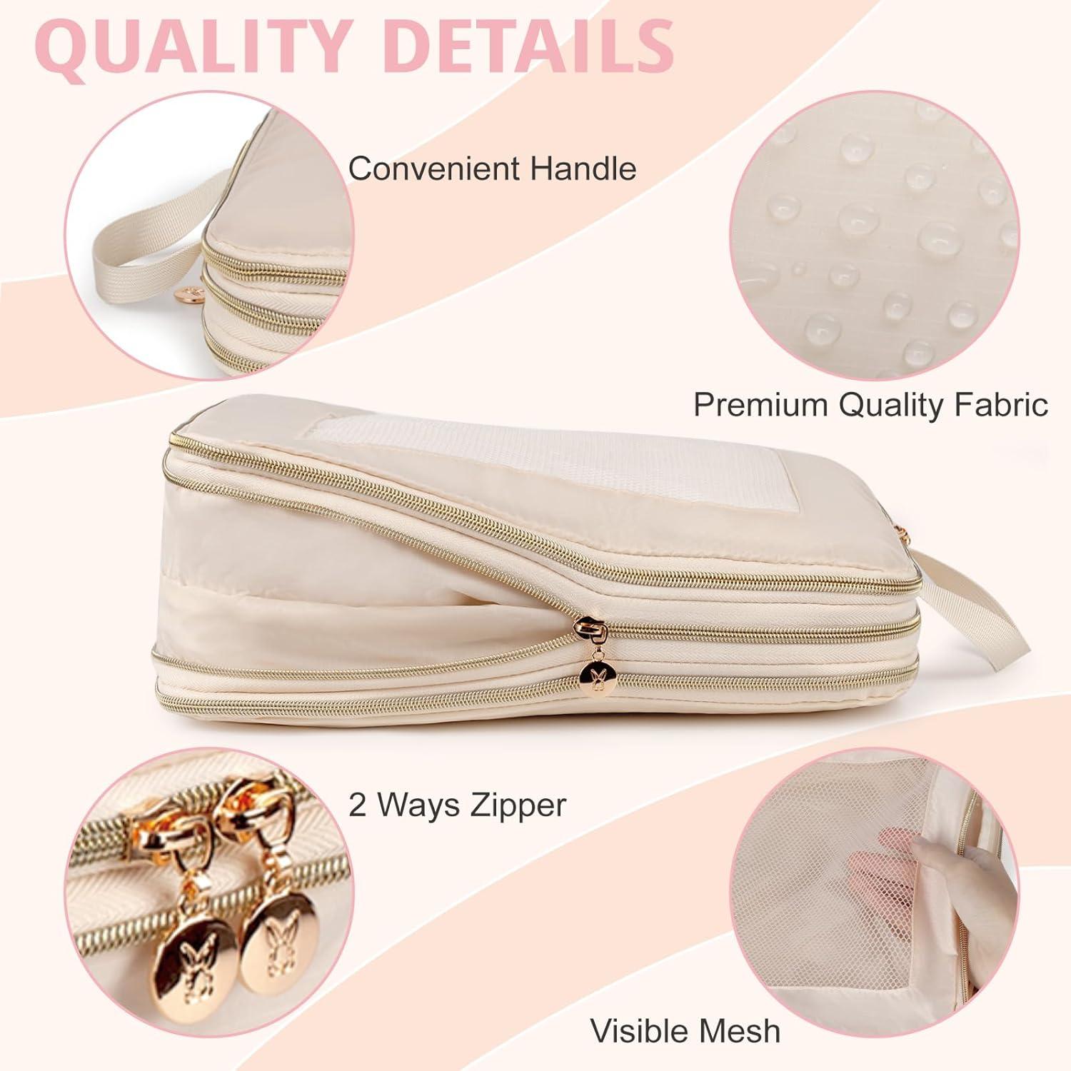 Set de Cubos de Compresión Bunnychill 3 Piezas Beige