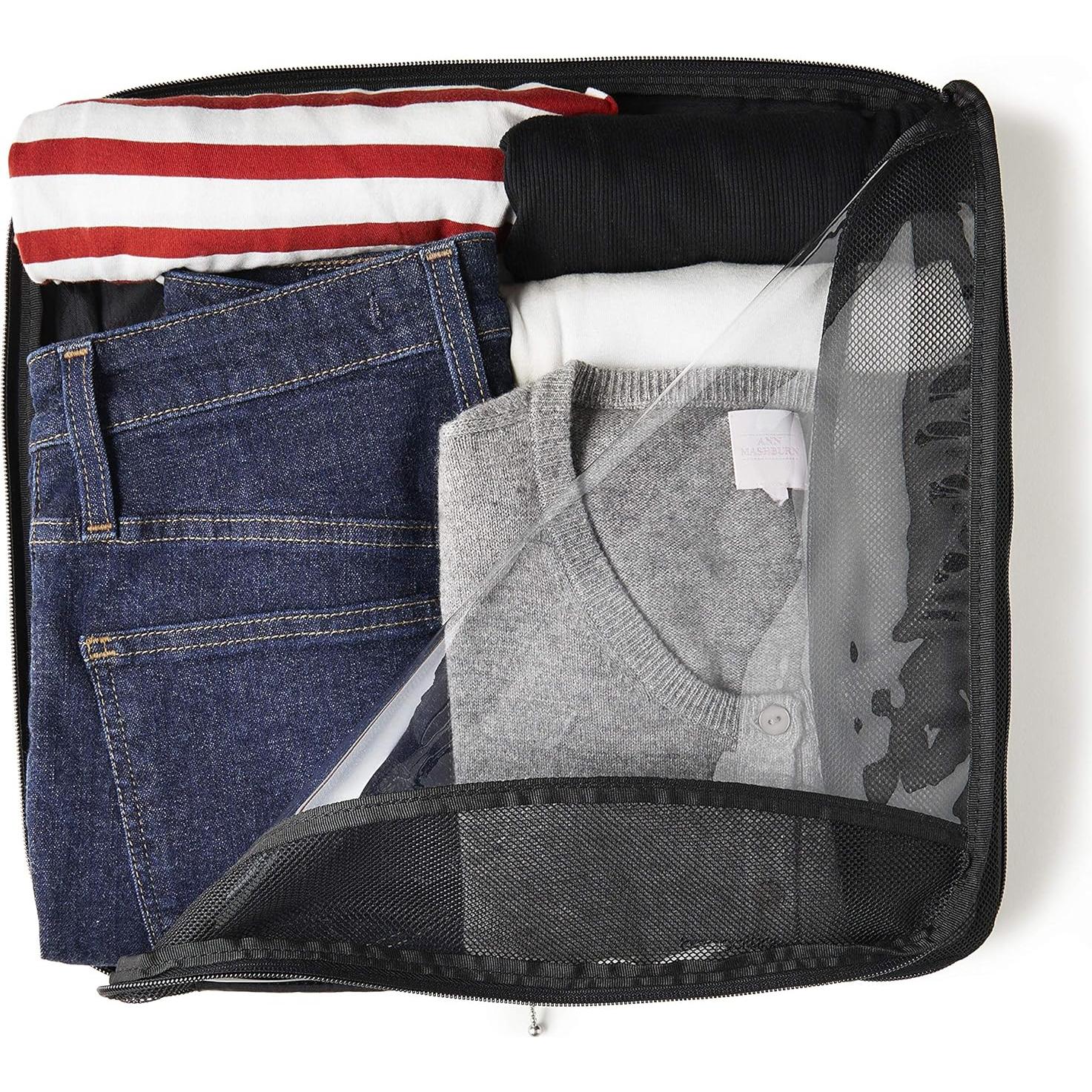 Cubo de Compresión Extra Grande Baggallini Negro 38x35x6 cm