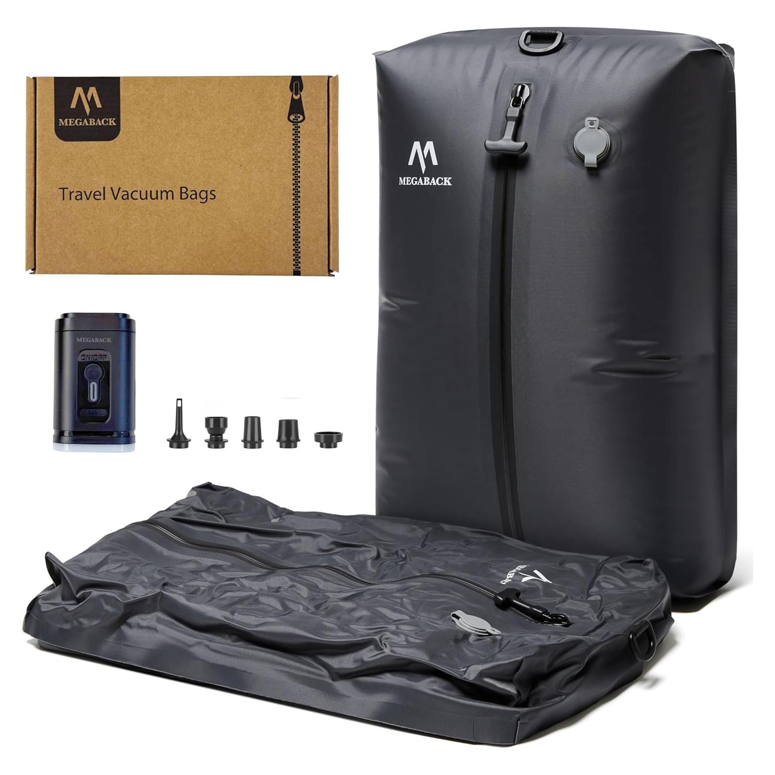 Bolsas de Vacío MEGABACK 2PC+Bomba Impermeables 30L