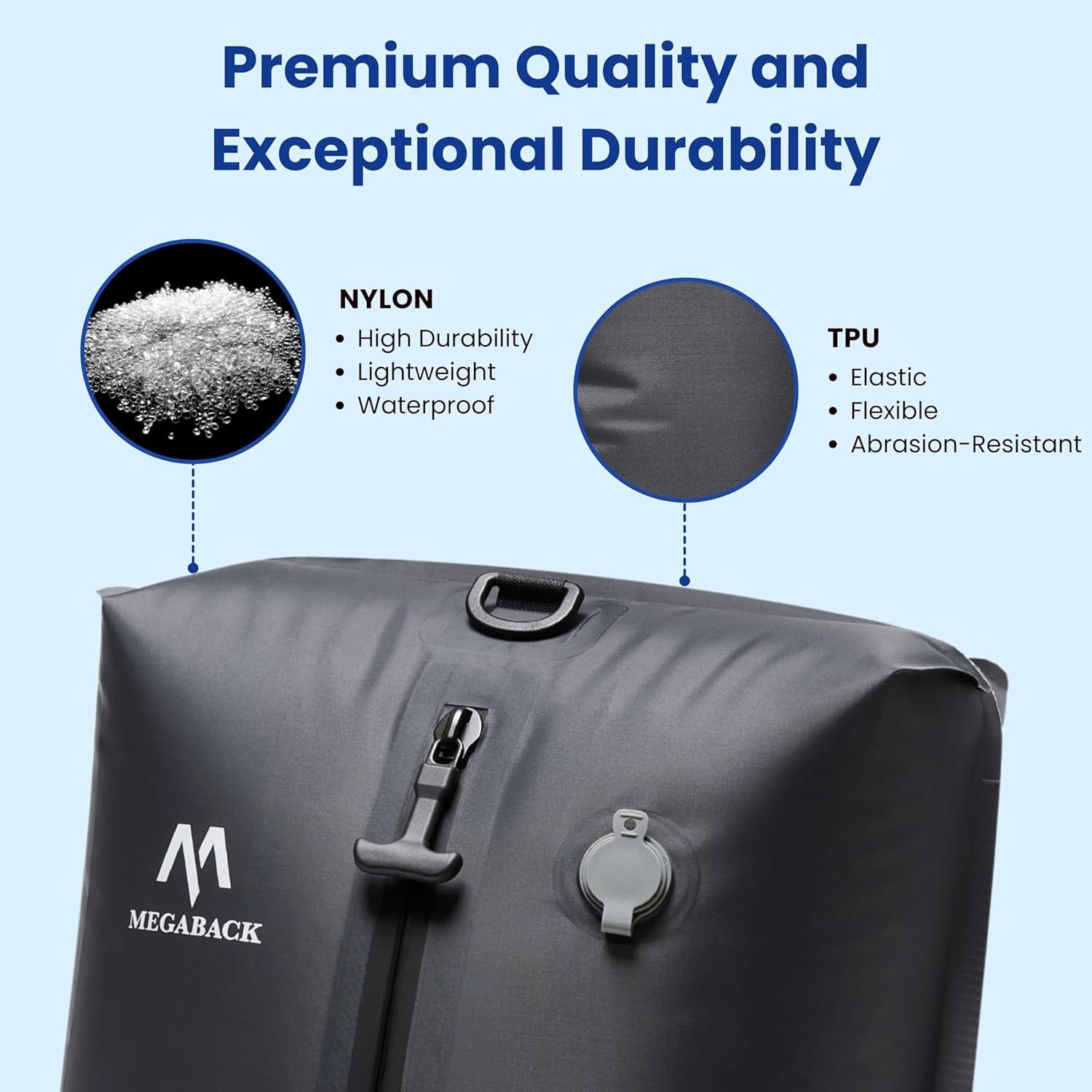 Bolsas de Vacío MEGABACK 2PC+Bomba Impermeables 30L