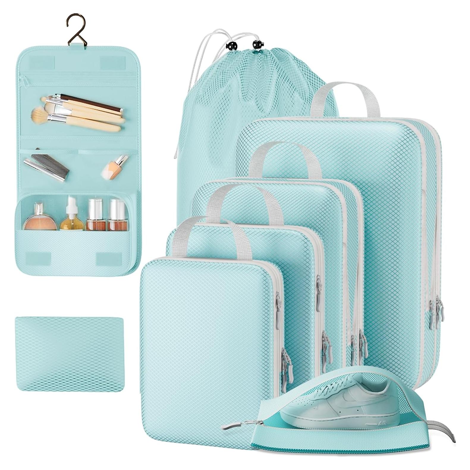 Set de 8 Cubos de Empaque Utook - Compresión Azul