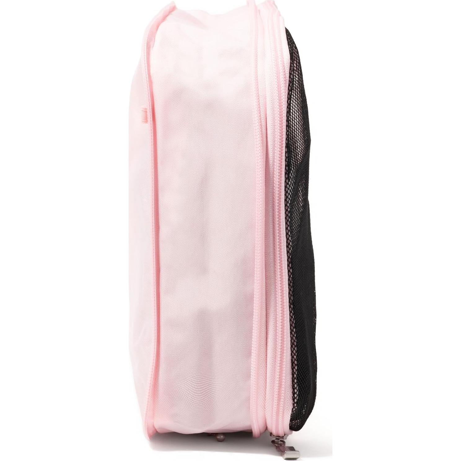 Juego de 3 Cubos de Compresión Baggallini Nylon Rosa