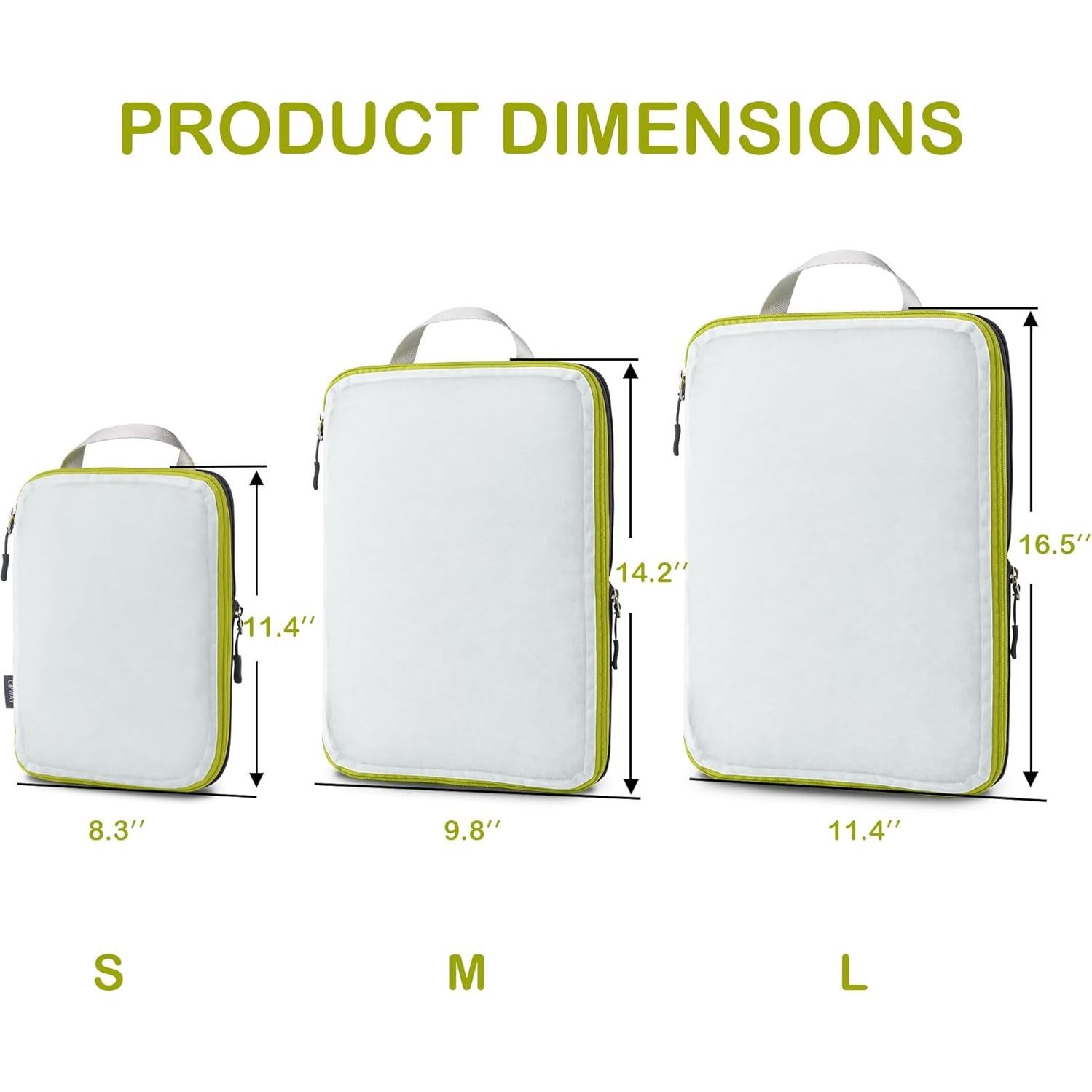 Cipway Cubos de Compresión de Malla 3 Pcs Blancos