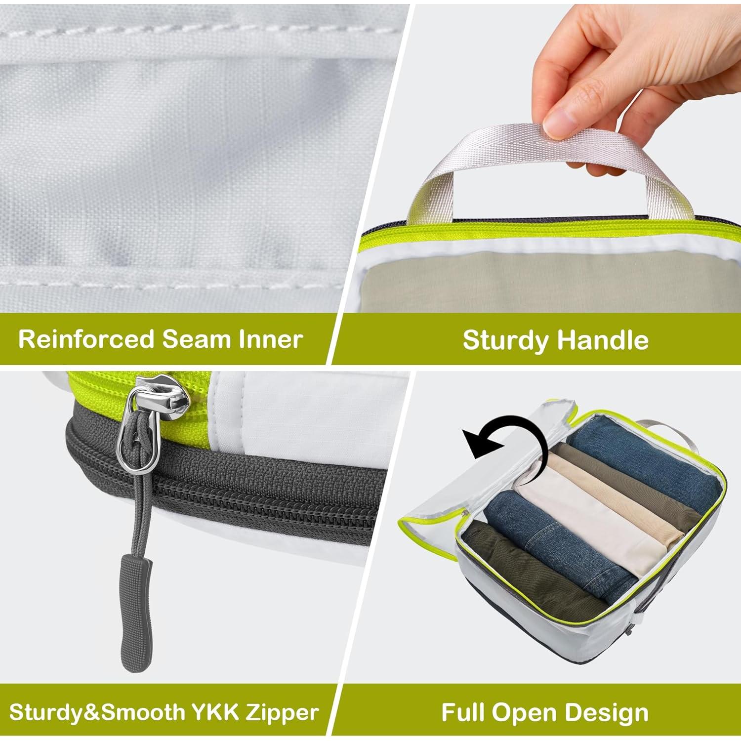 Cipway Cubos de Compresión de Malla 3 Pcs Blancos