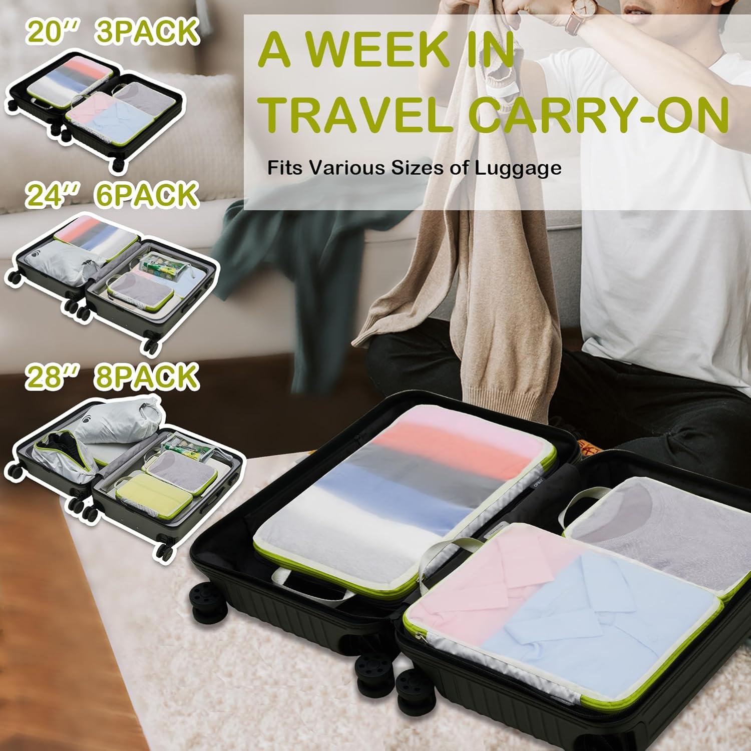 Cipway Cubos de Compresión de Malla 3 Pcs Blancos