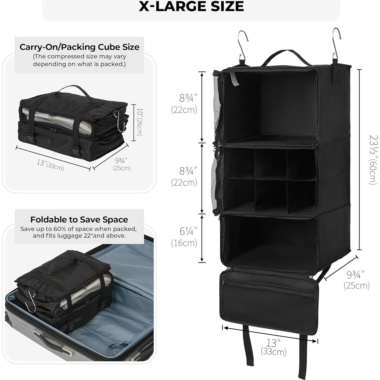 Cubos de Empaque Colgantes GRANNY SAYS XL Negro