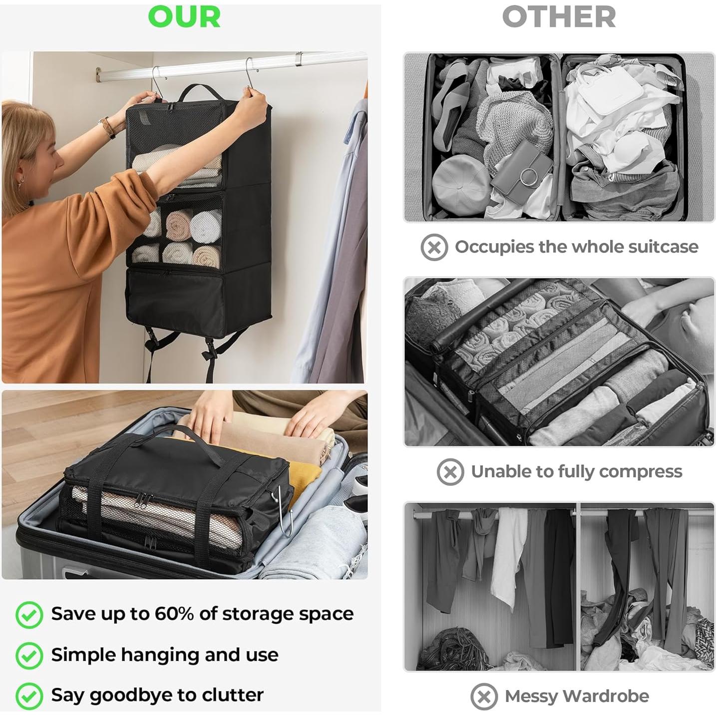 Cubos de Empaque Colgantes GRANNY SAYS XL Negro