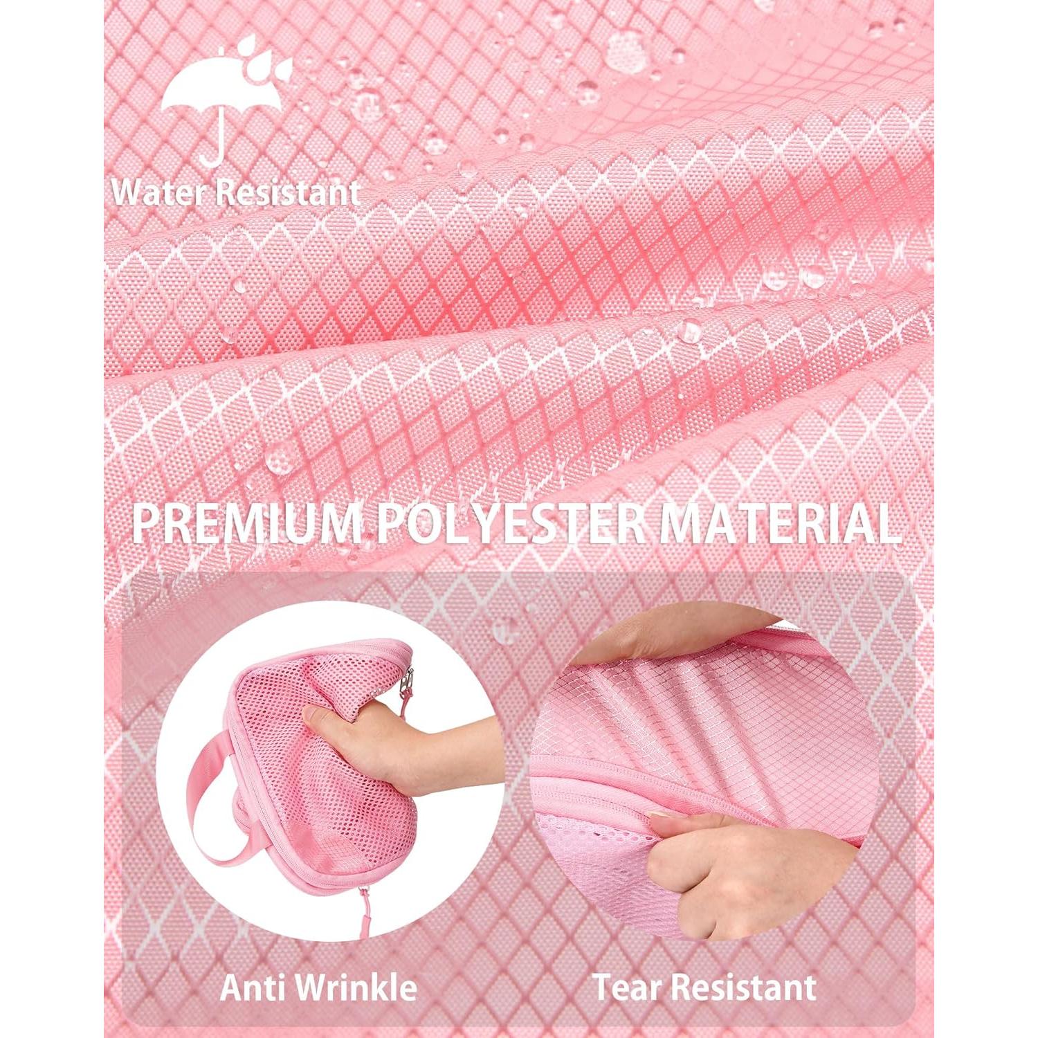 Set de 7 Cubos de Compresión TRMFUSA Rosa para Viaje