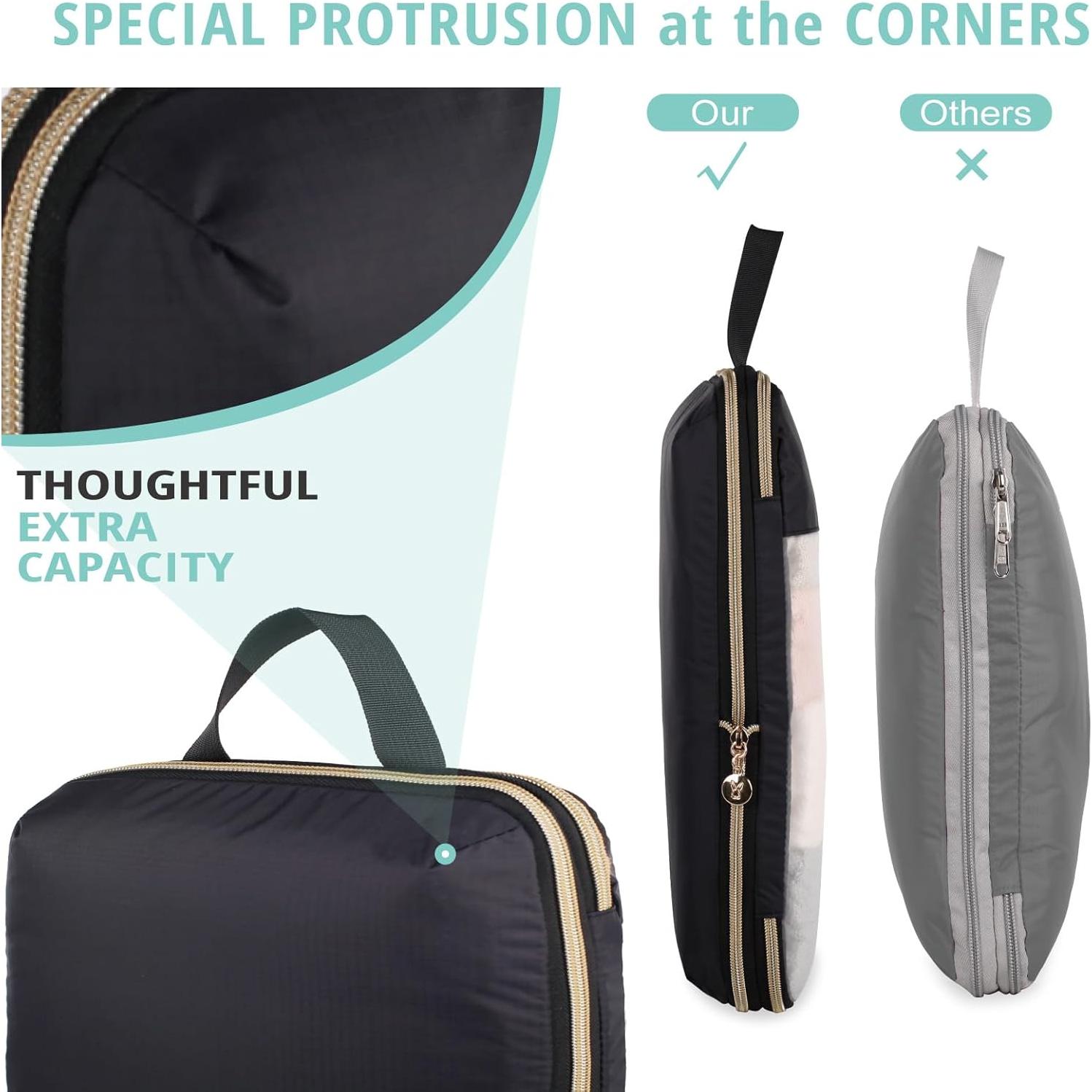 Cubos de Compresión Expandibles Bunnychill 6 Set Negro