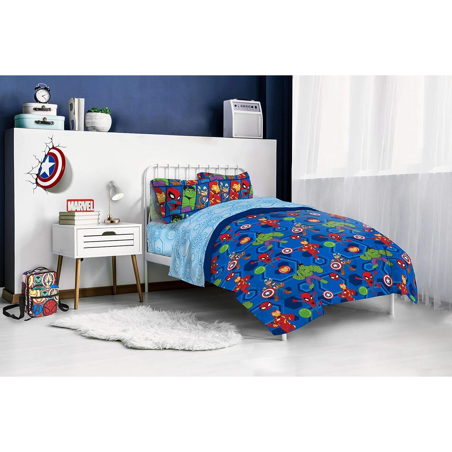 Juego de Cama Twin Jay Franco Vengadores 4 Piezas