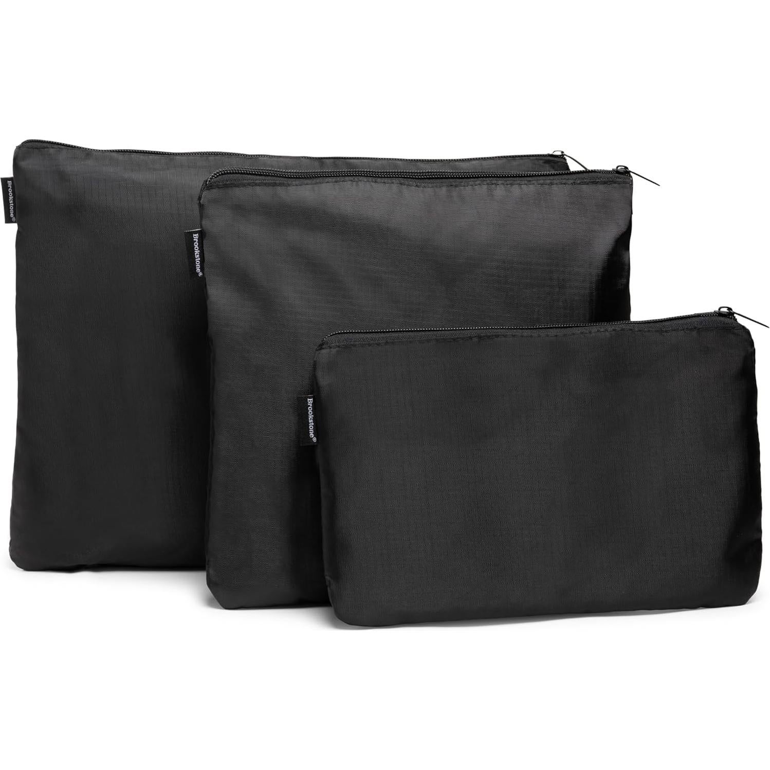 Set de 6 Cubos de Compresión Brookstone para Viaje Negro