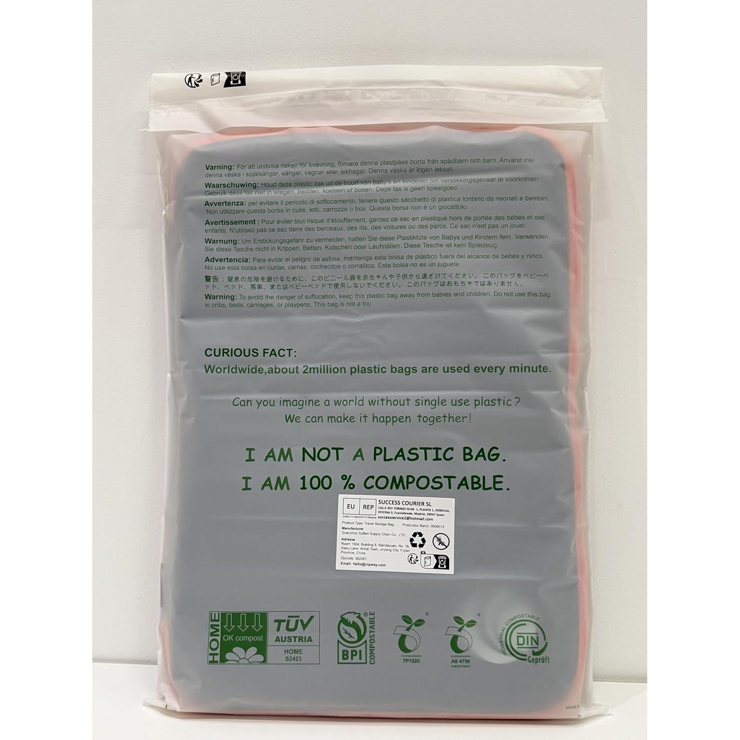 Cipway Cubos de Compresión para Equipaje 6 Piezas Gris