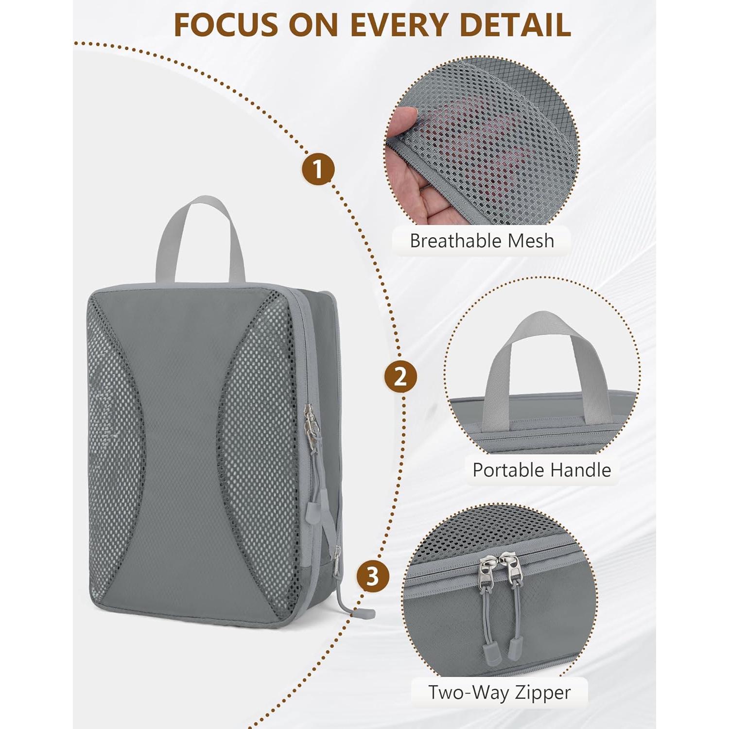 Cubos de Compresión TRMFUSA 12 Set Gris para Empacar