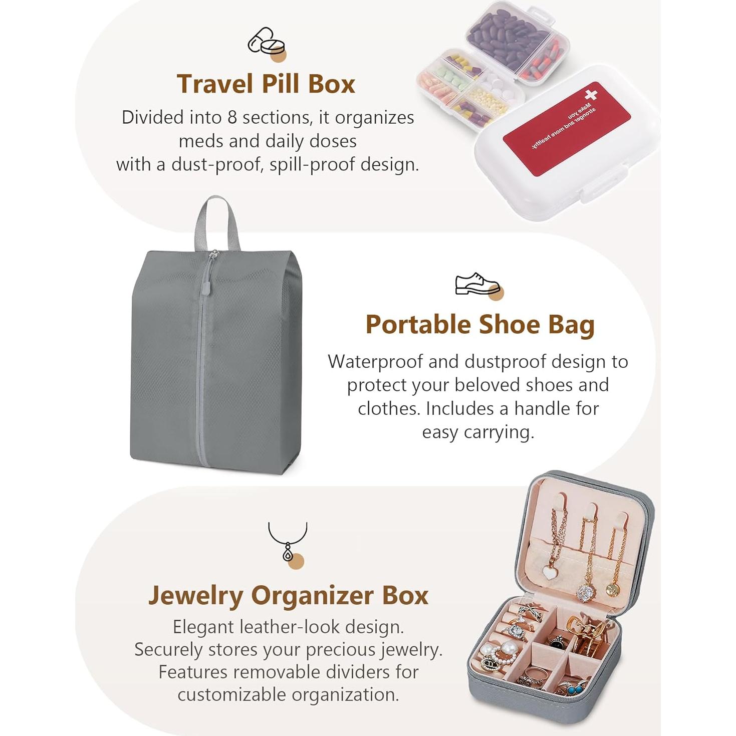 Cubos de Compresión TRMFUSA 12 Set Gris para Empacar