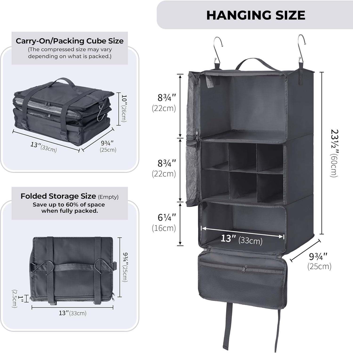 Cubos de Compresión GRANNY SAYS XL 32,9x25x59,9cm Gris