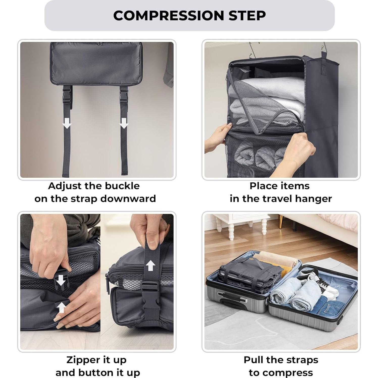 Cubos de Compresión GRANNY SAYS XL 32,9x25x59,9cm Gris