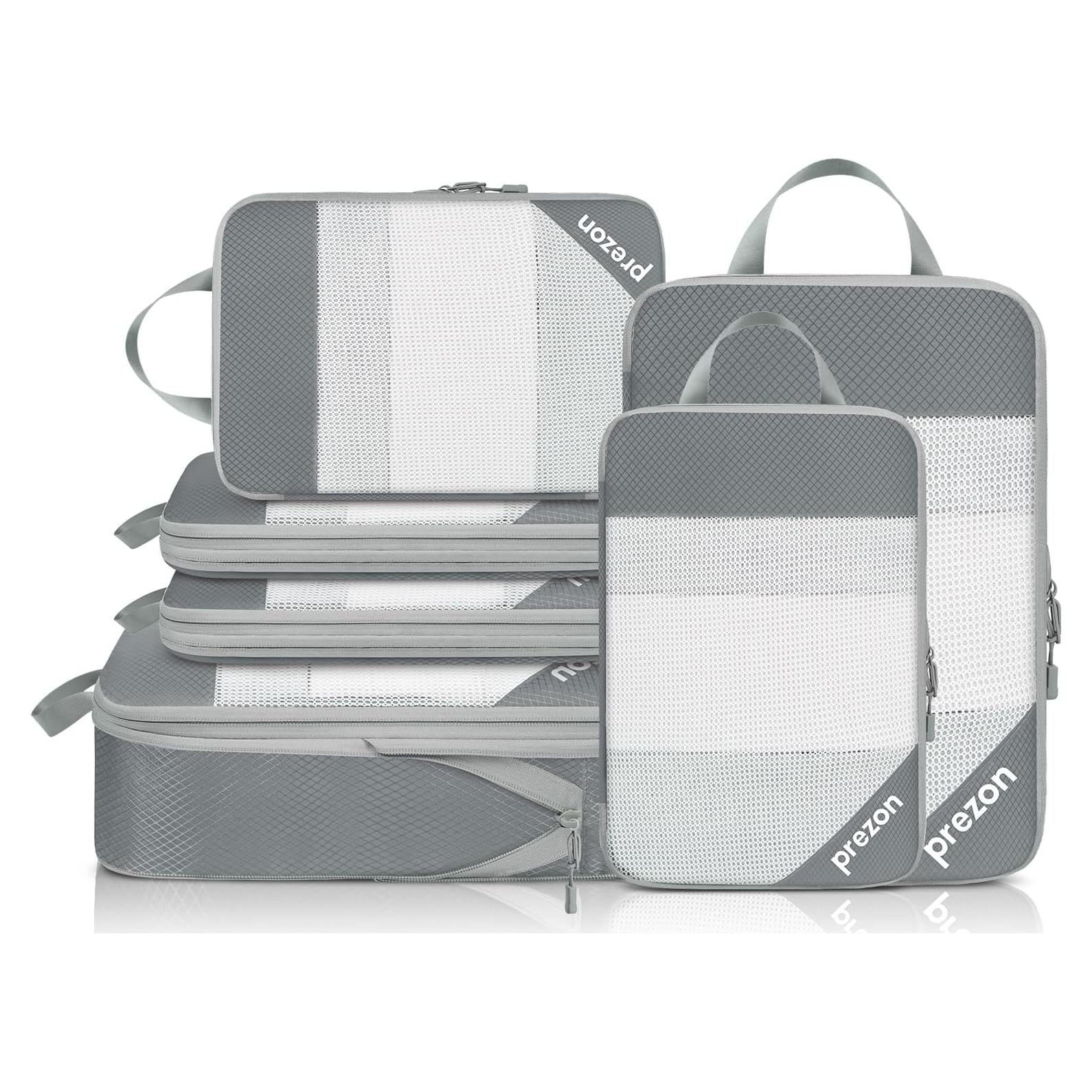 Set de 6 Cubos de Compresión EO-UP para Viajes - Gris