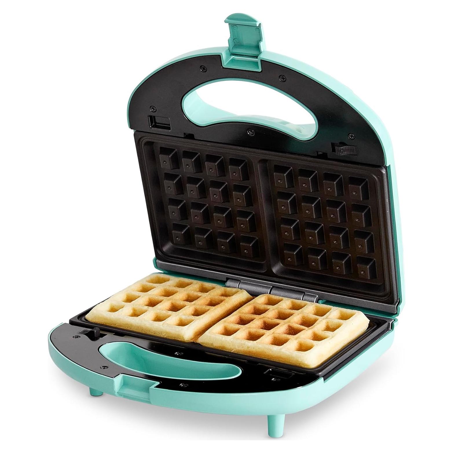GreenLife Dúo Waffles y Sándwiches Turquesa 825W