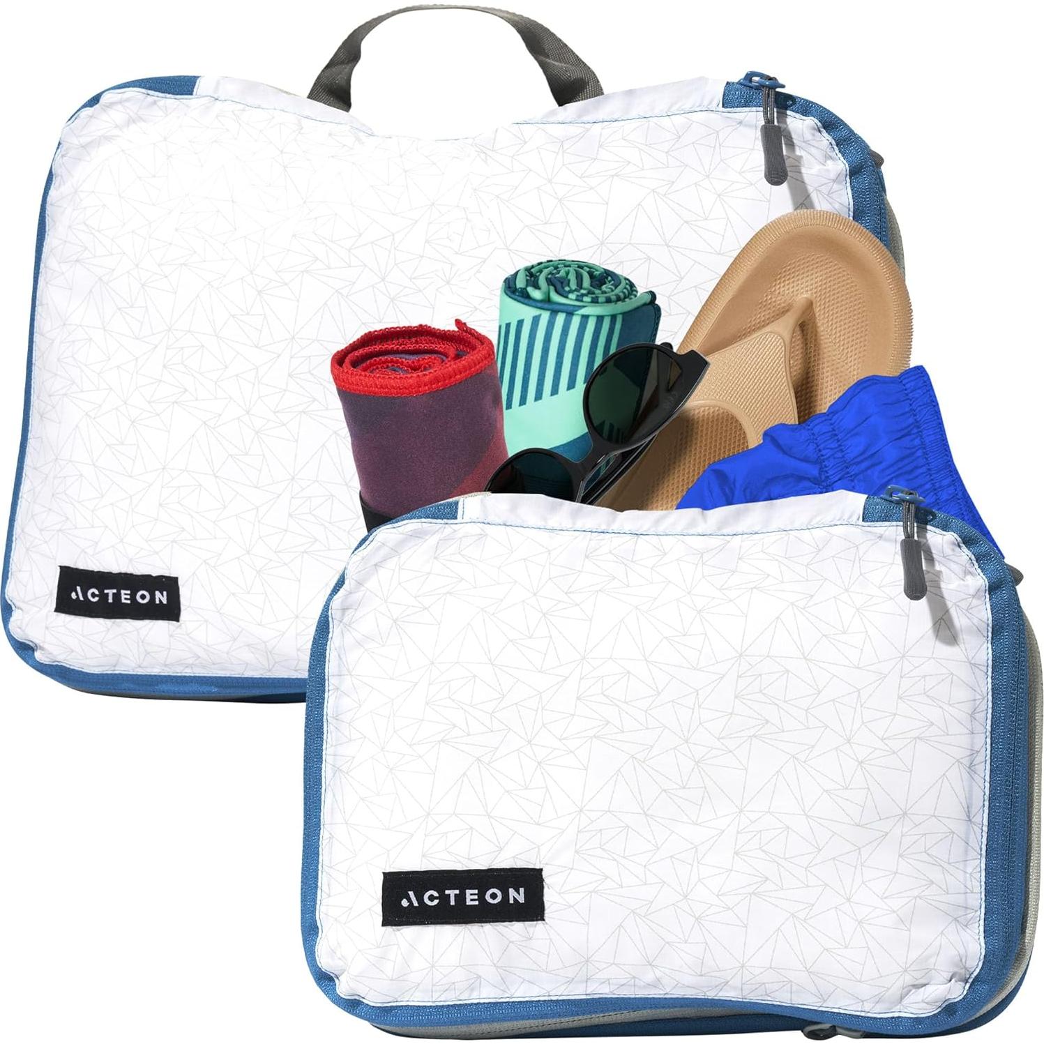 Cubos de Empaque Acteon - 2 Piezas para Ropa y Maquillaje