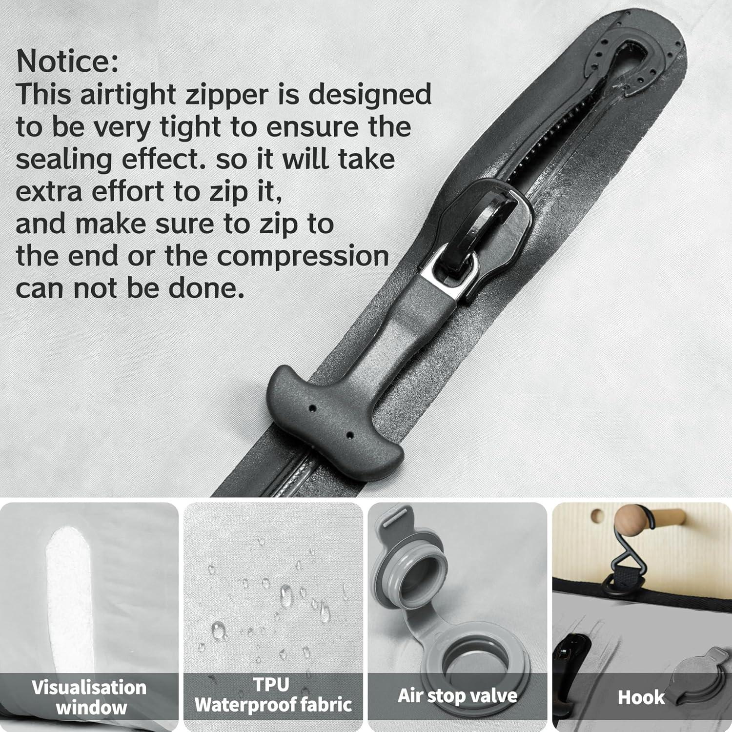 Bolsas de Compresión al Vacío ONTYZZ 43x33cm Impermeables