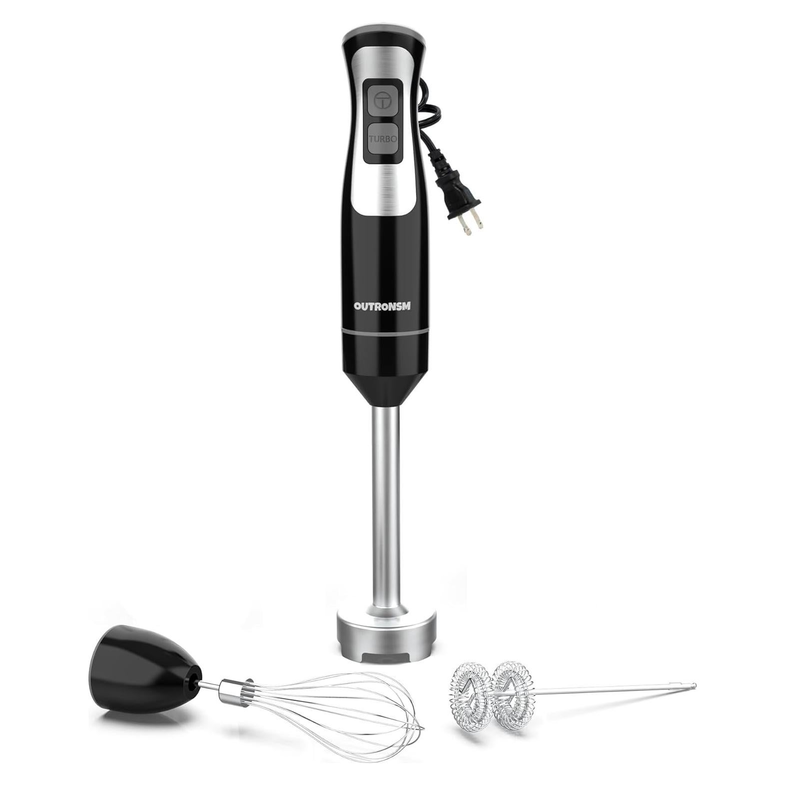 Batidora de Inmersión OUTRONSM 8 Velocidades Negra