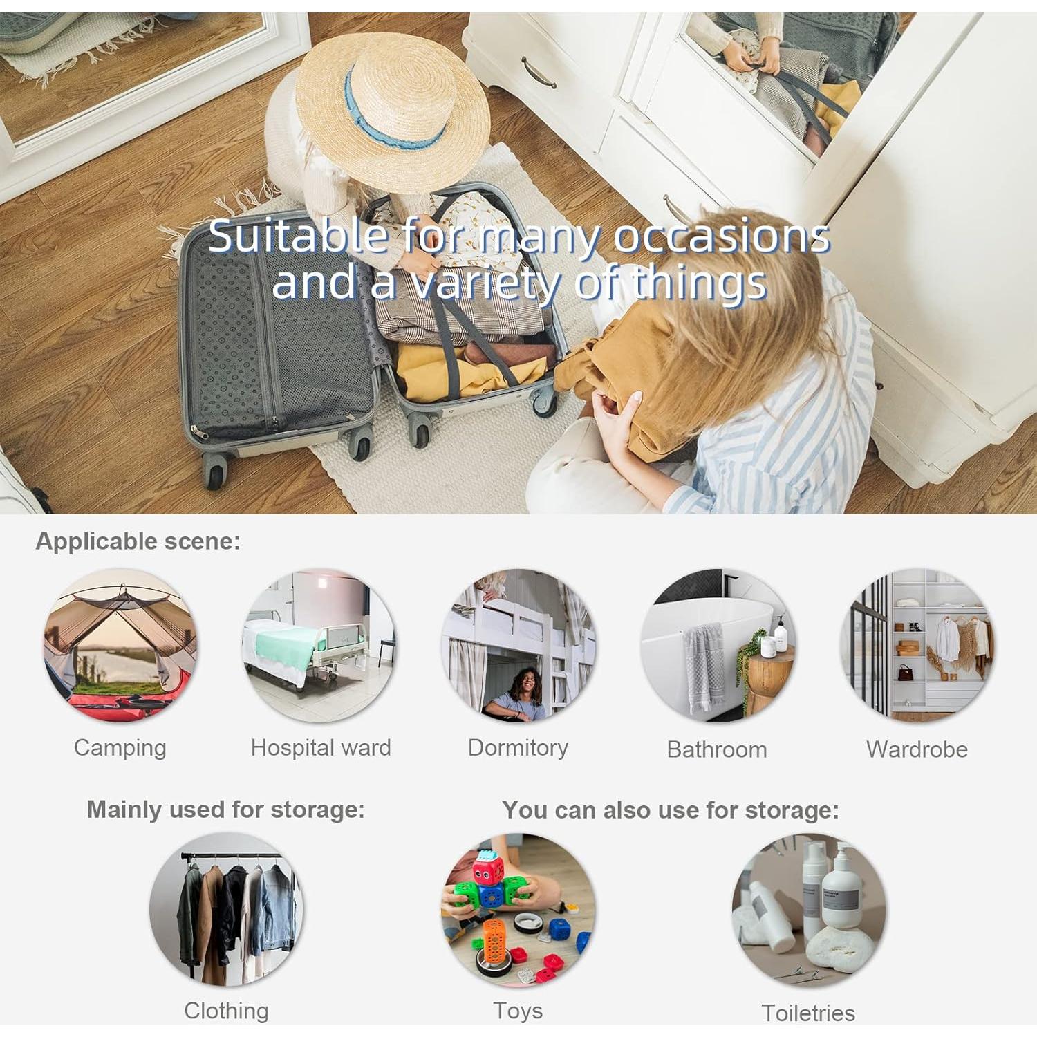 Bolsa de Estante de Viaje Colgante TABITORA Gris L 60cm