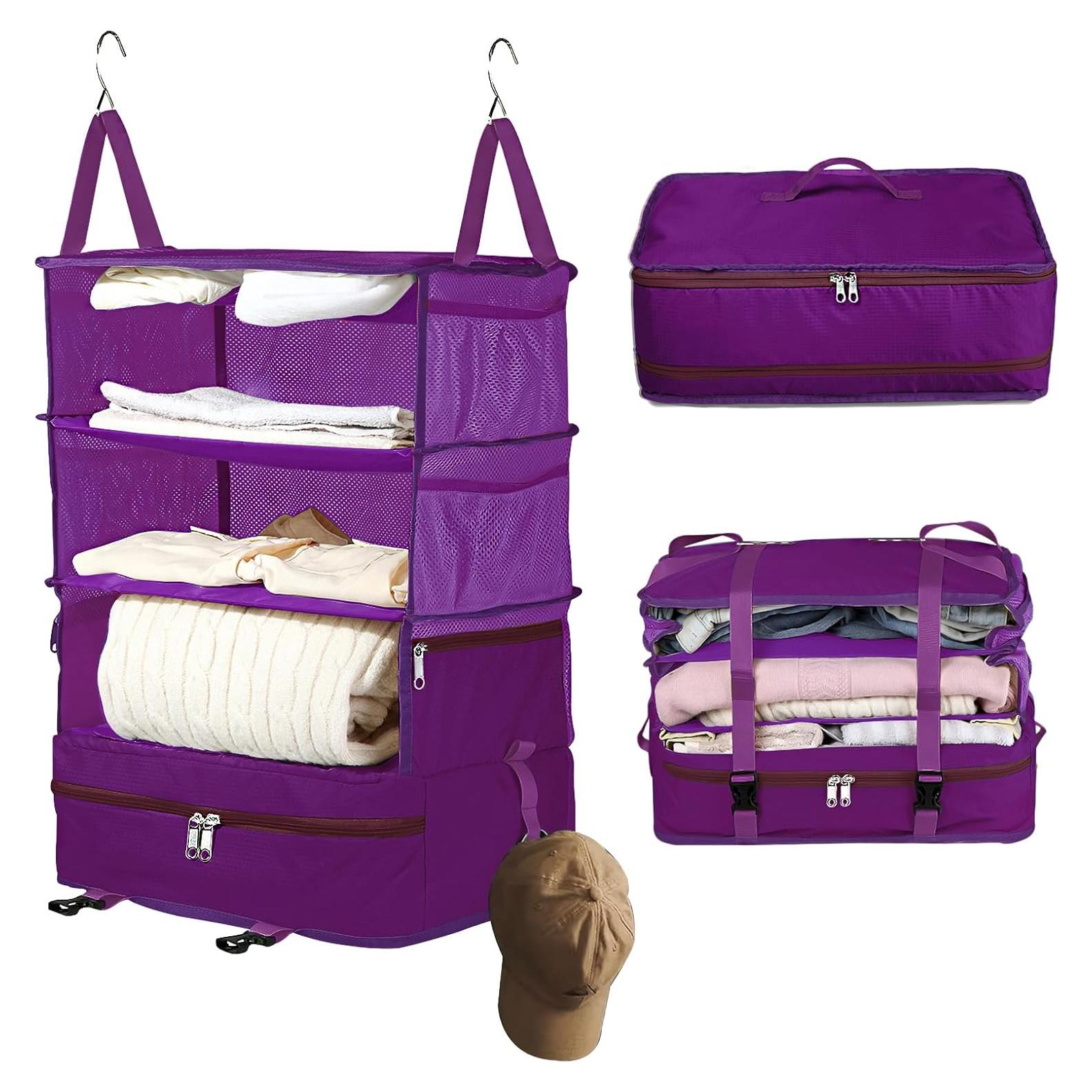 Cubo de Empaque Colgante Bukere Extra Grande Púrpura