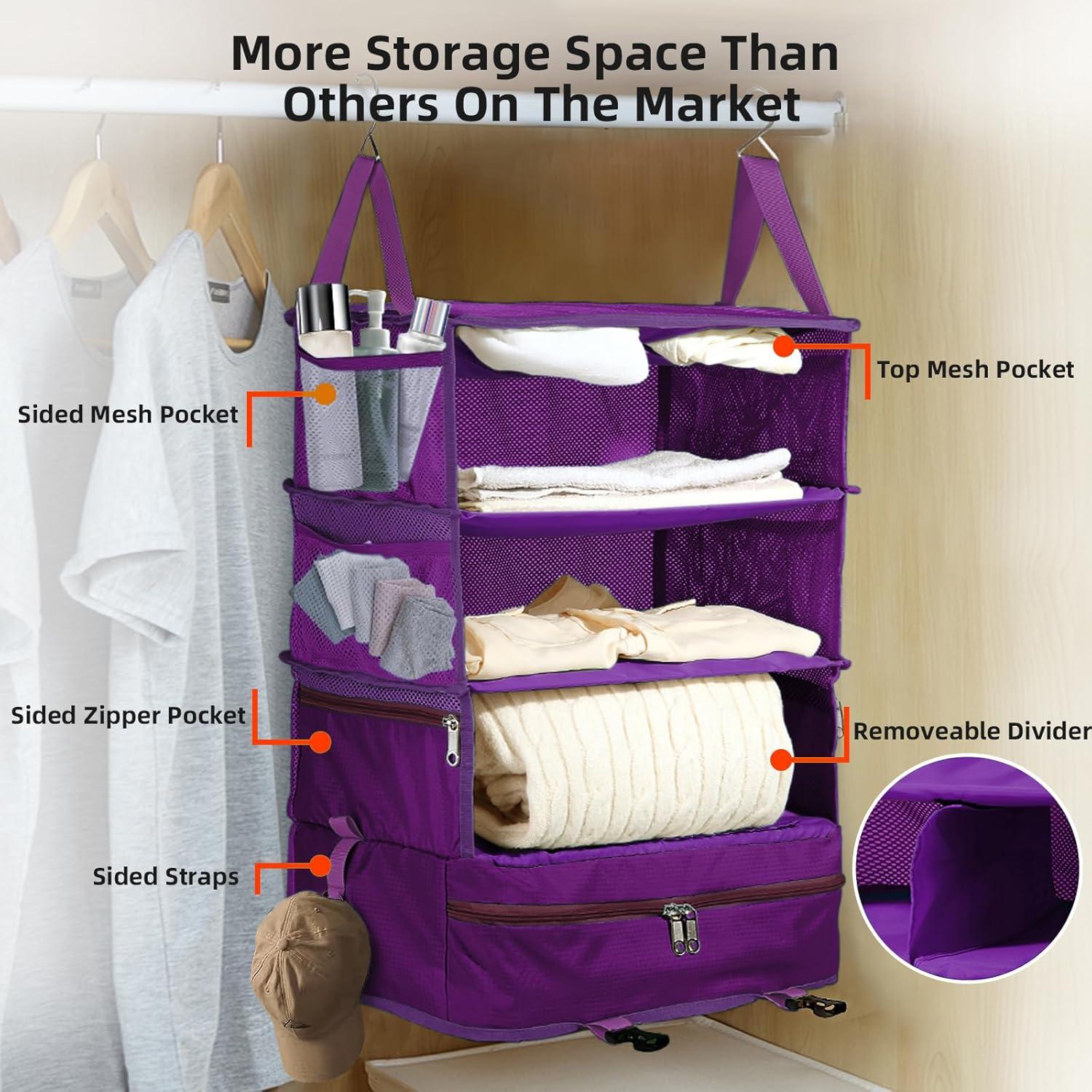 Cubo de Empaque Colgante Bukere Extra Grande Púrpura