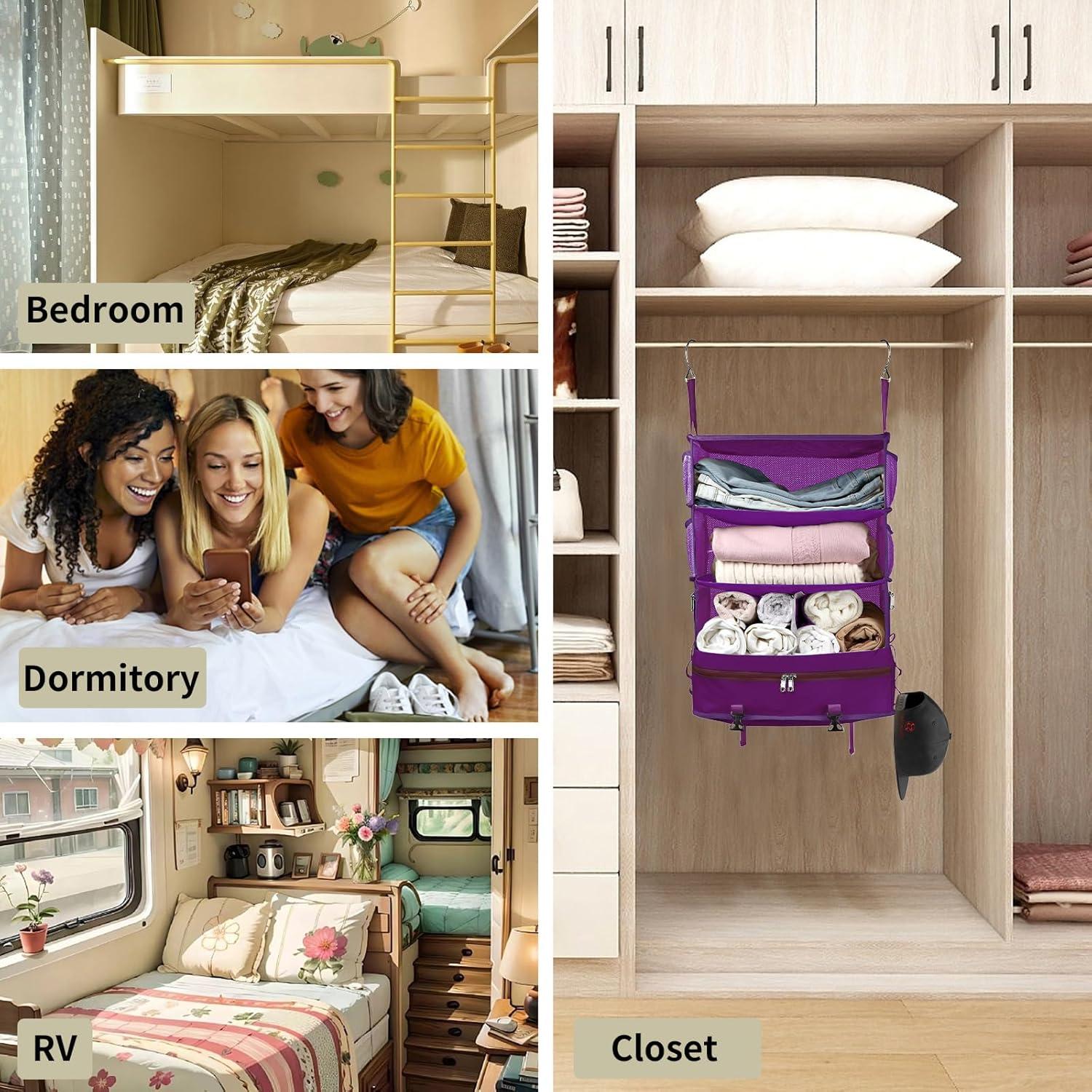 Cubo de Empaque Colgante Bukere Extra Grande Púrpura