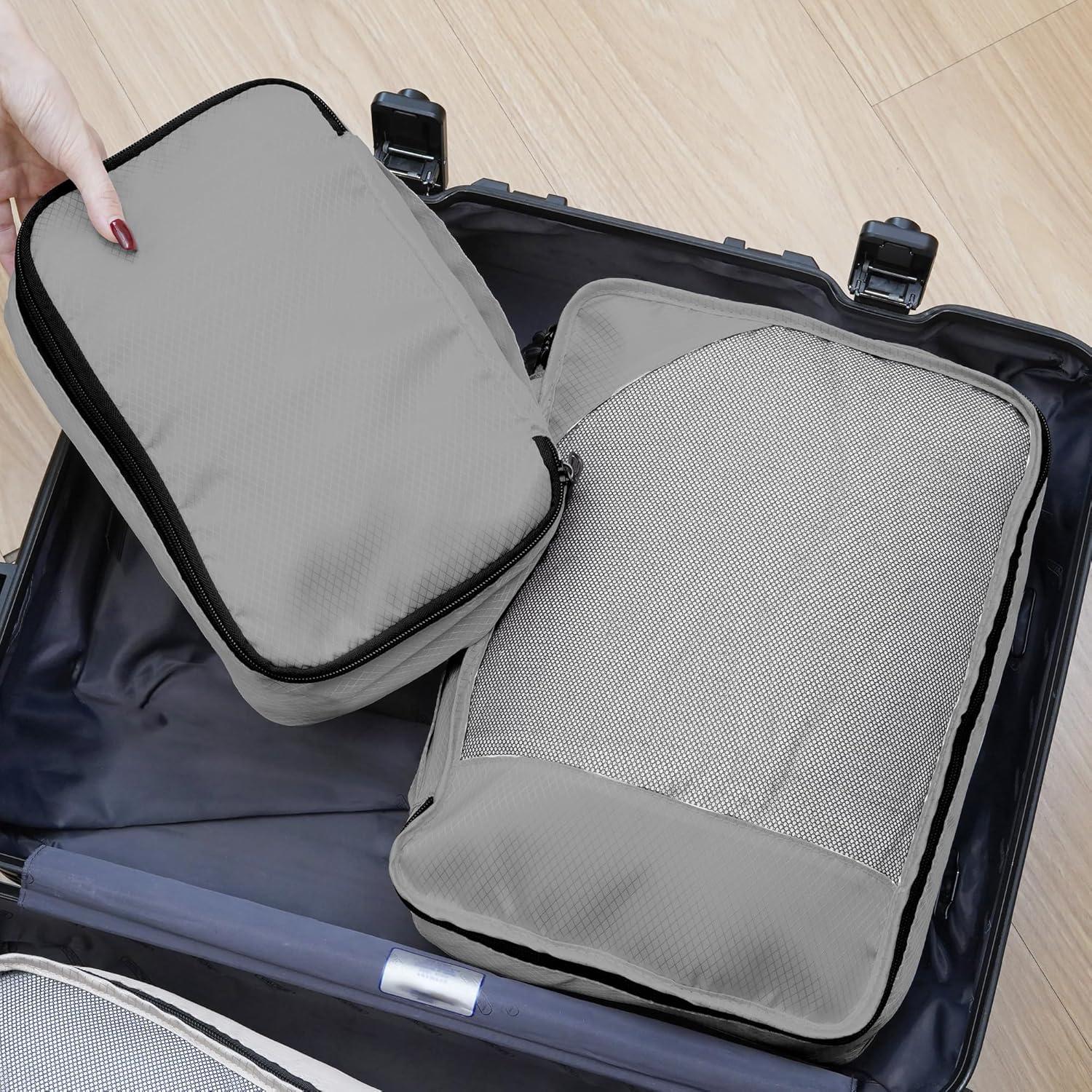 Set de 8 Cubos de Empaque Toncoke para Viaje Gris