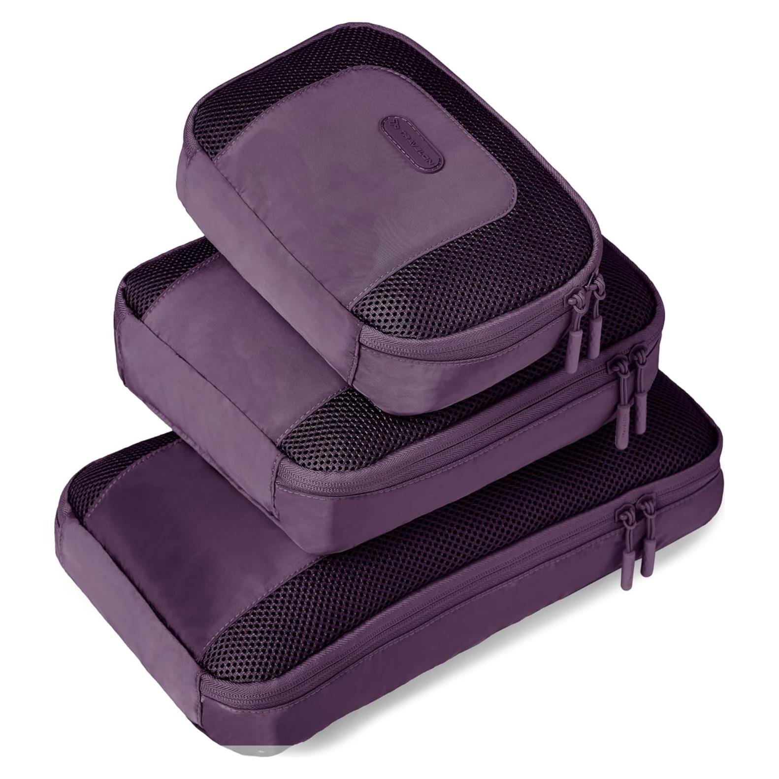 Set de 3 Cubos de Empaque Travelon Mora - Organizador de Viaje