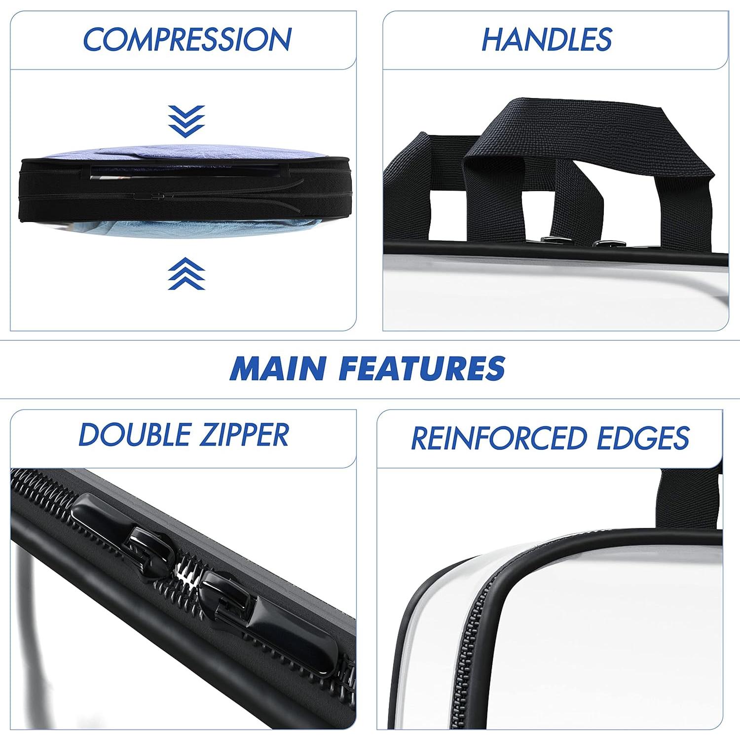 Set de 3 Cubos de Compresión Olanmark PVC Negro