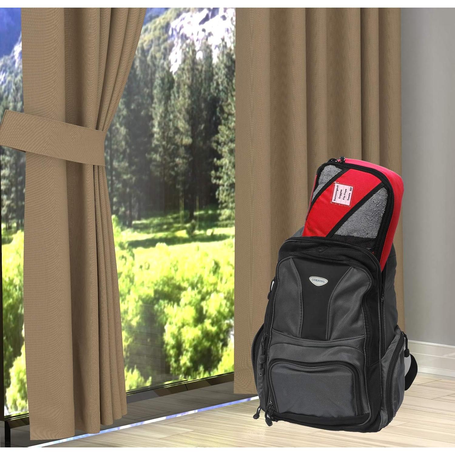 Organizadores de Viaje Simple Houseware 4 Set Rojo