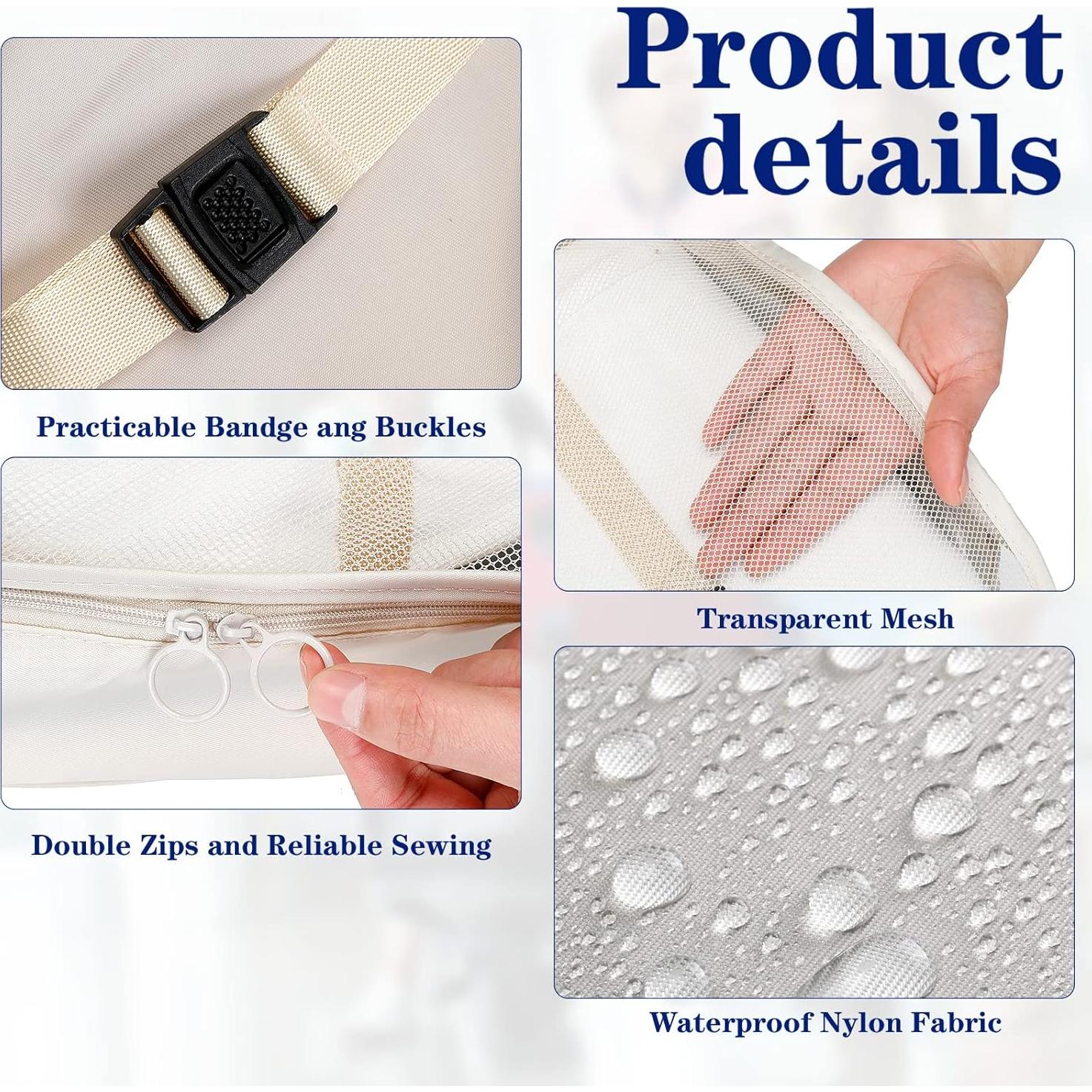 28 Piezas Organizadores de Equipaje Reginary Nylon Oscuro