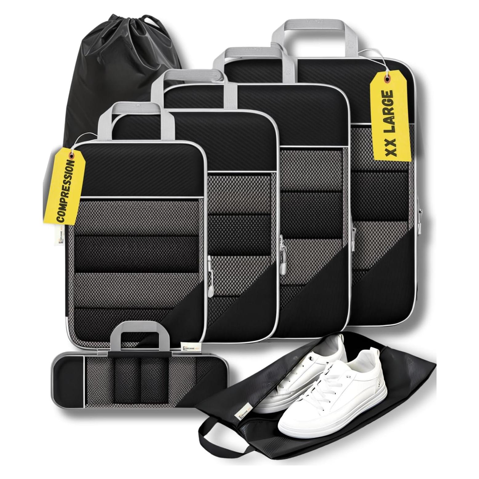 Juego de 7 Cubos de Compresión ORGANIEASY para Viaje