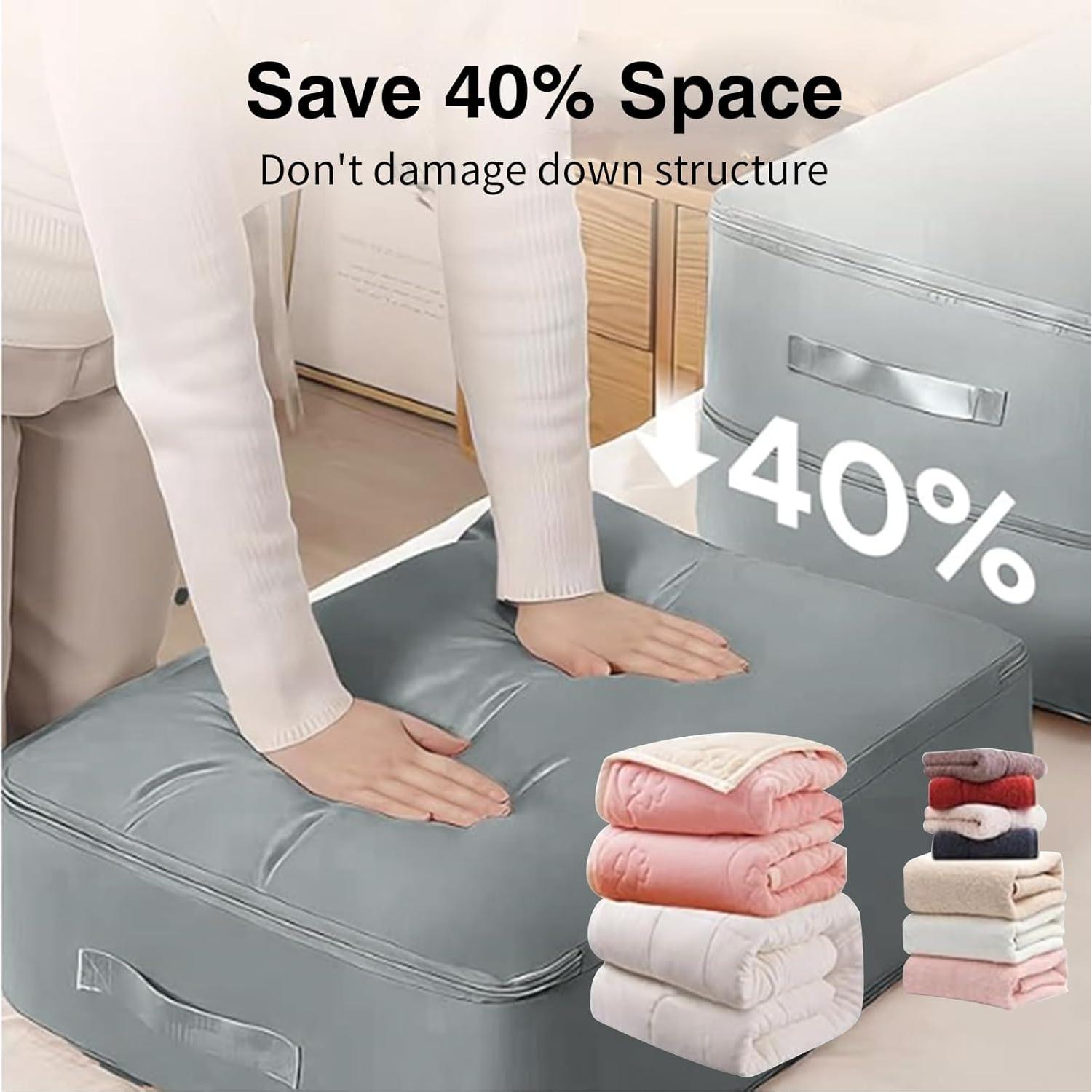 2 Pack Bolsas de Compresión Wetykako XL y L para Ropa