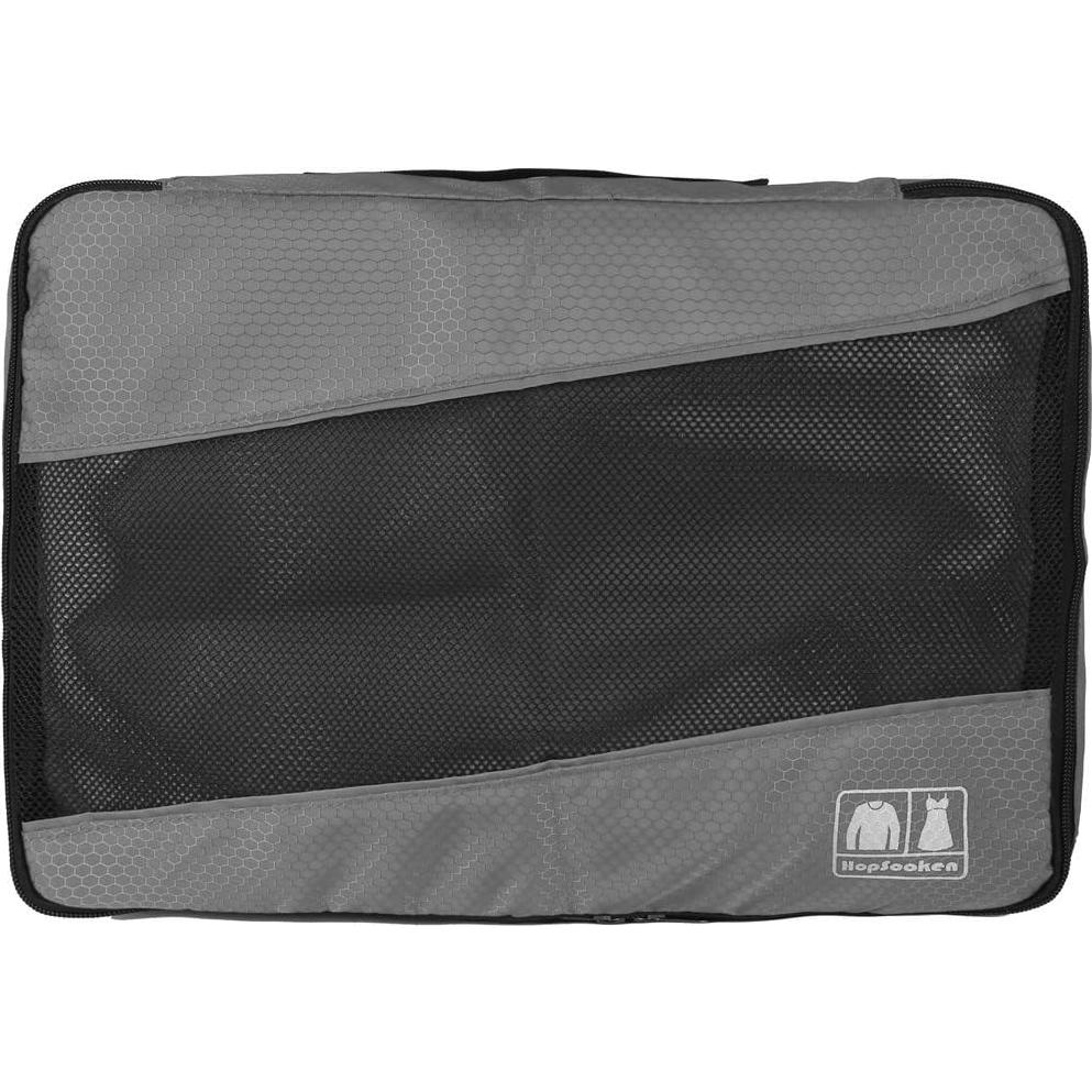 Set de 5 Cubos de Empaque para Viaje Organizador Gris