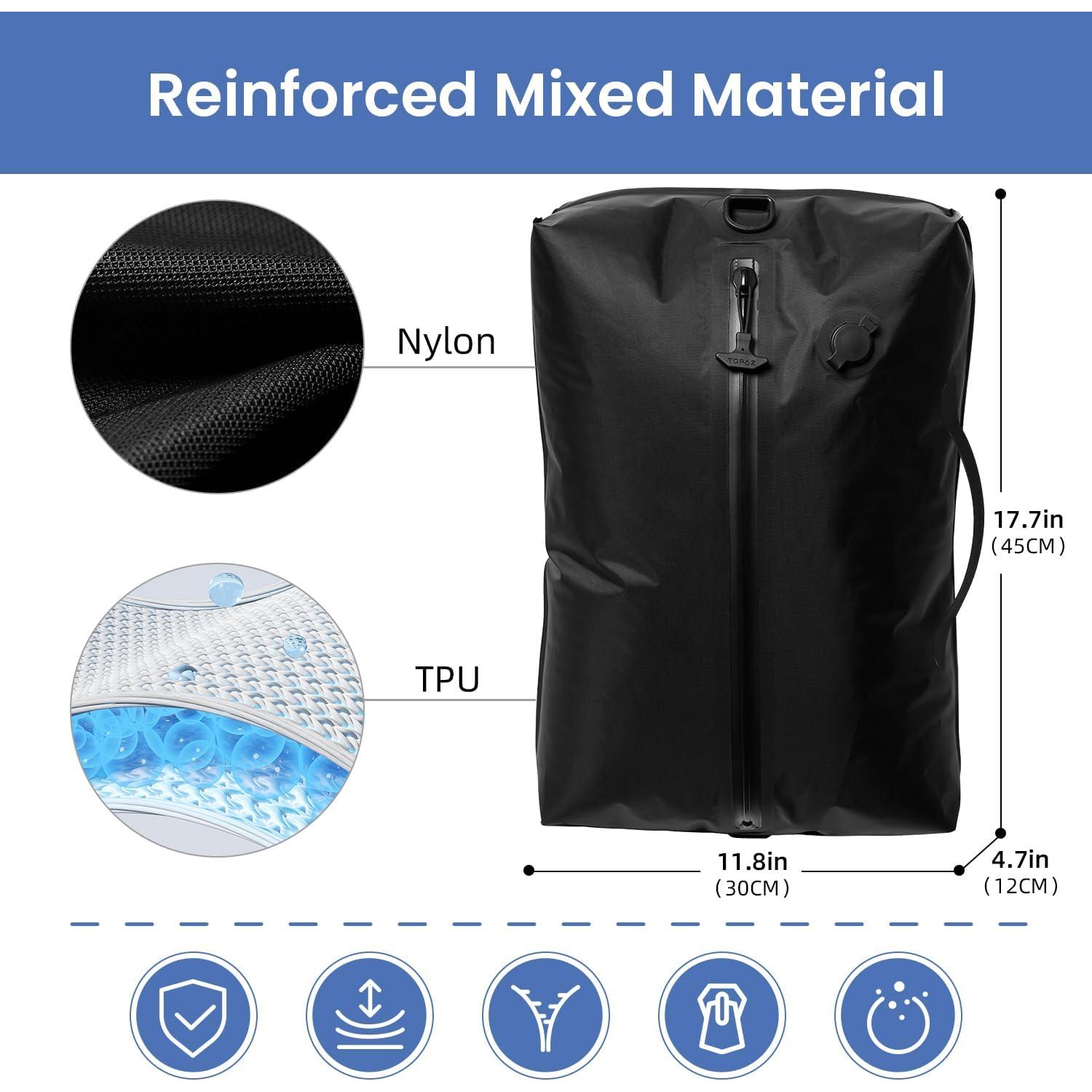 BAGAIL Bolsa de Vacío Grande Impermeable para Viaje Negro