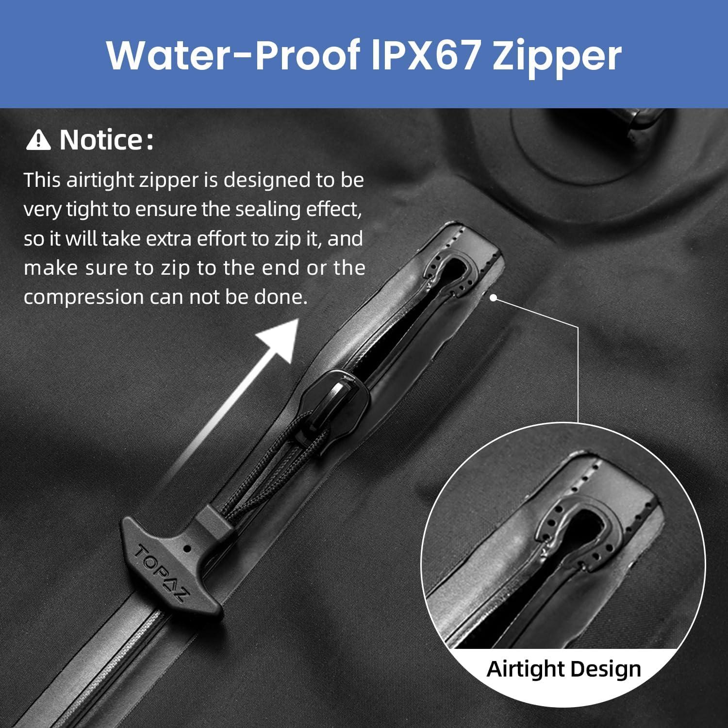 BAGAIL Bolsa de Vacío Grande Impermeable para Viaje Negro