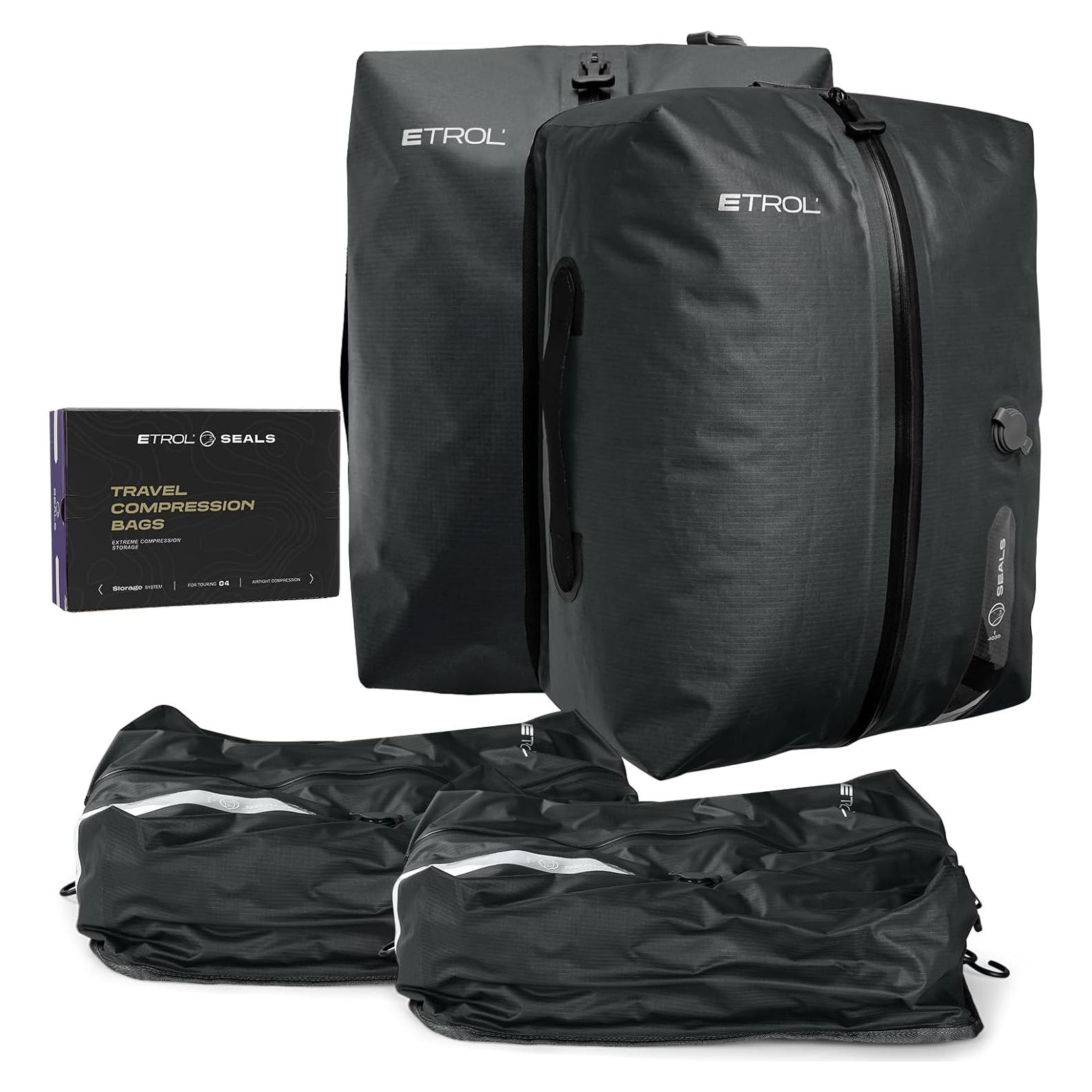 Bolsa de Vacío ETROL para Viaje 2 PCS Impermeable 20x6x27 cm