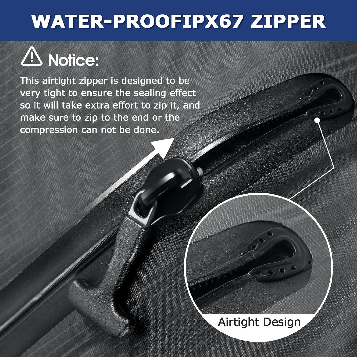 Bolsa de Vacío ETROL para Viaje 2 PCS Impermeable 20x6x27 cm