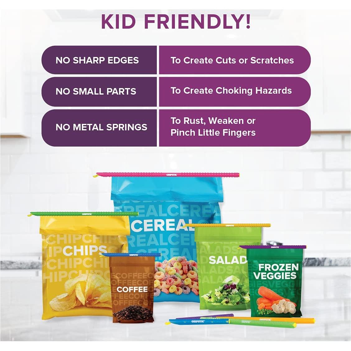 Clip de bolsa GripStic Original - Set de 12 reutilizables