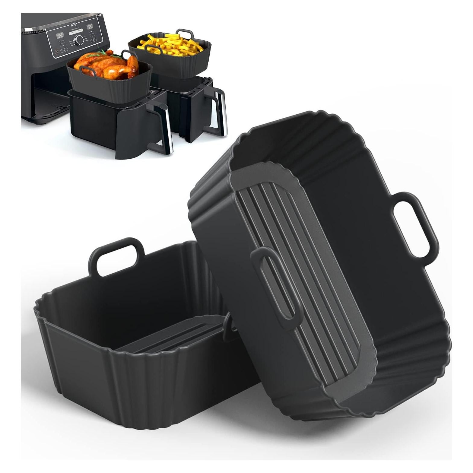 Forro de Silicona PINTAUR para Freidora de Aire 20 cm 2Pack