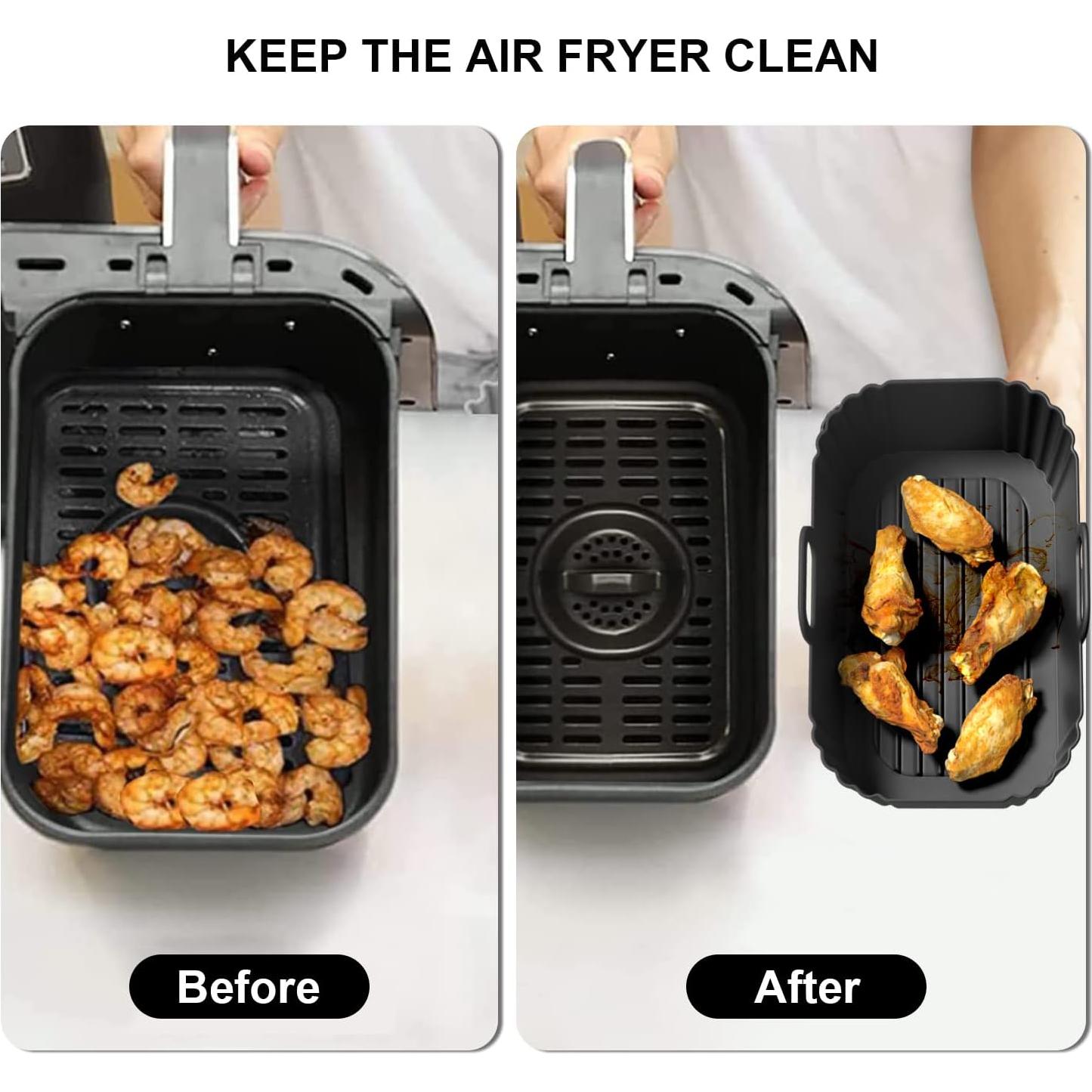 Forro de Silicona PINTAUR para Freidora de Aire 20 cm 2Pack