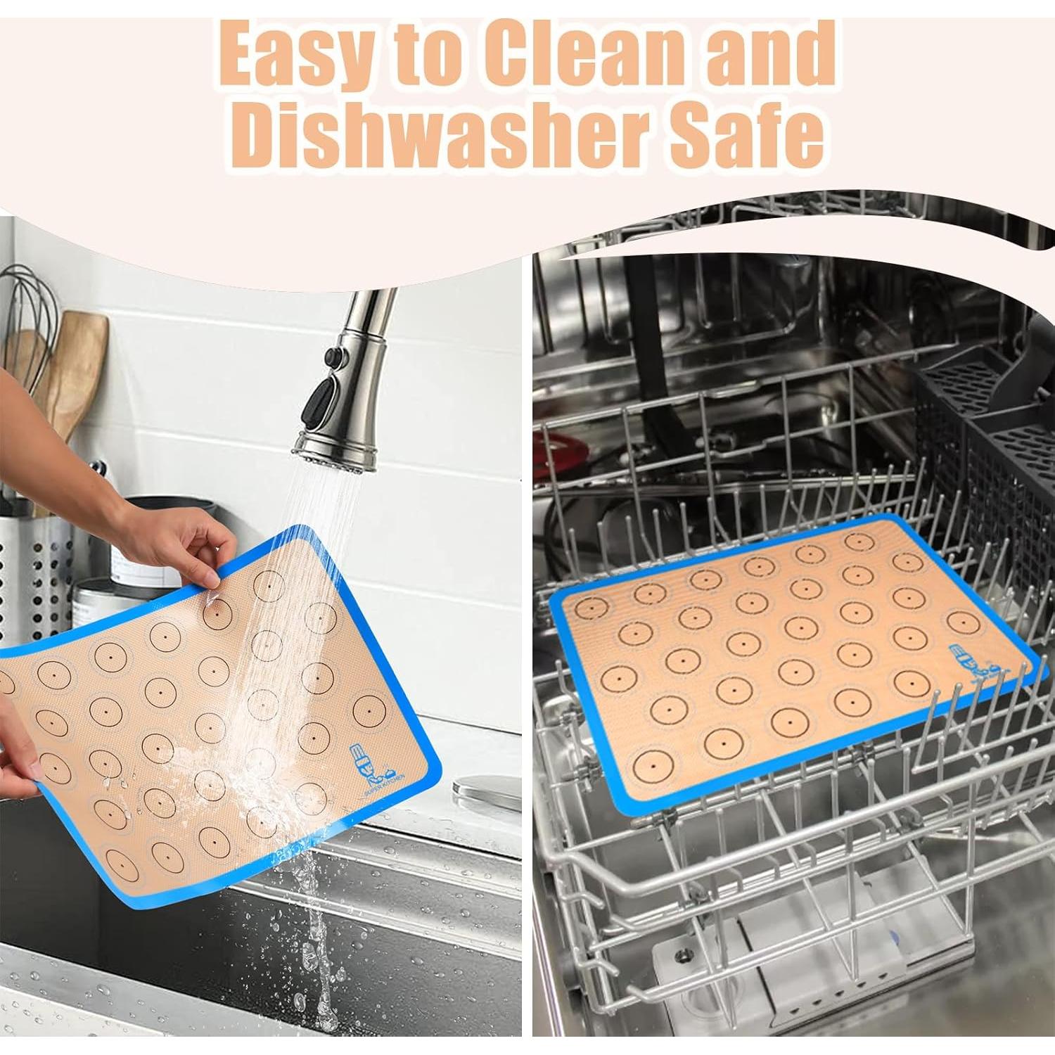 Alfombrilla de Hornear Silicona Antiadherente 3 Piezas