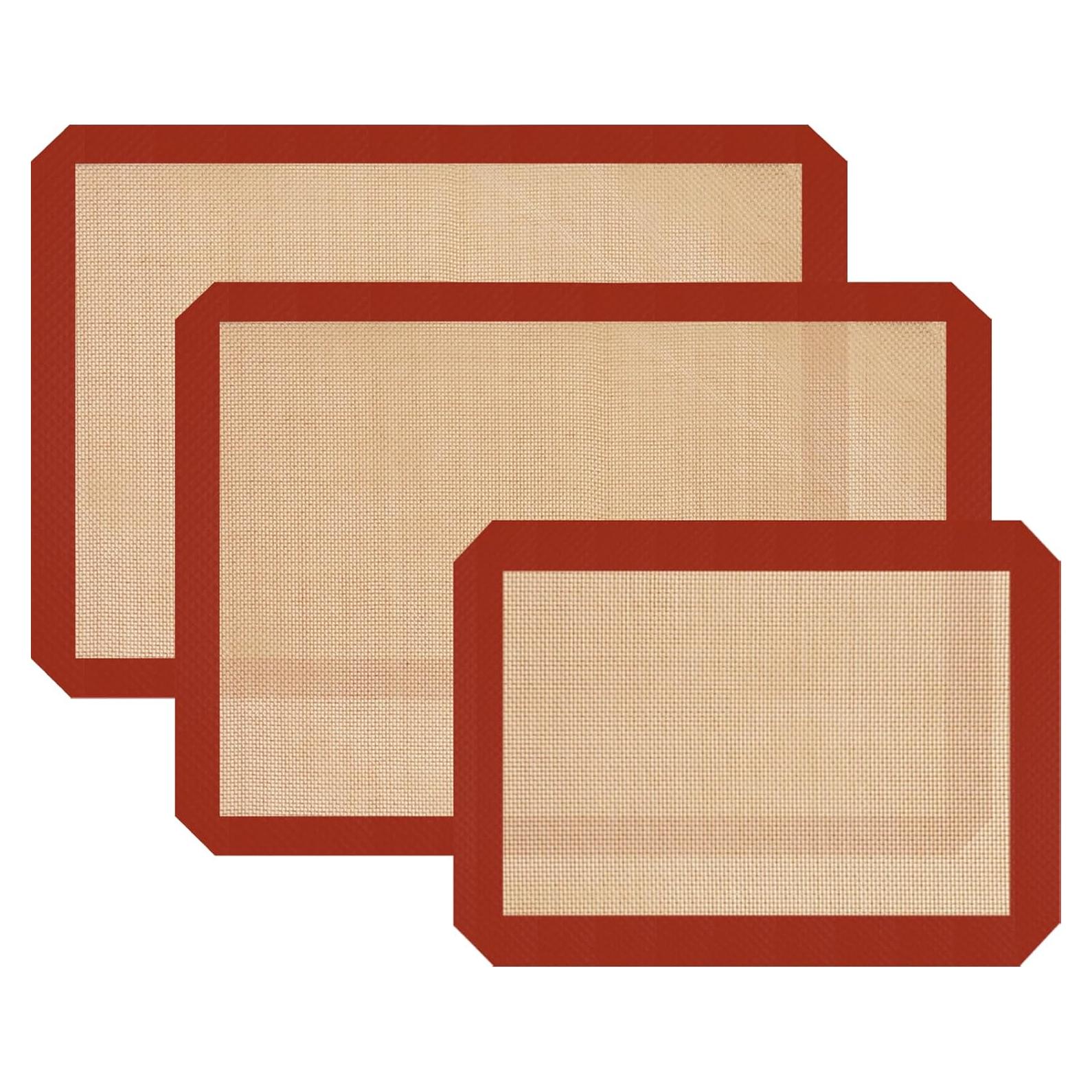 Alfombrillas de Silicona Dwavele 3 Piezas Antiadherentes