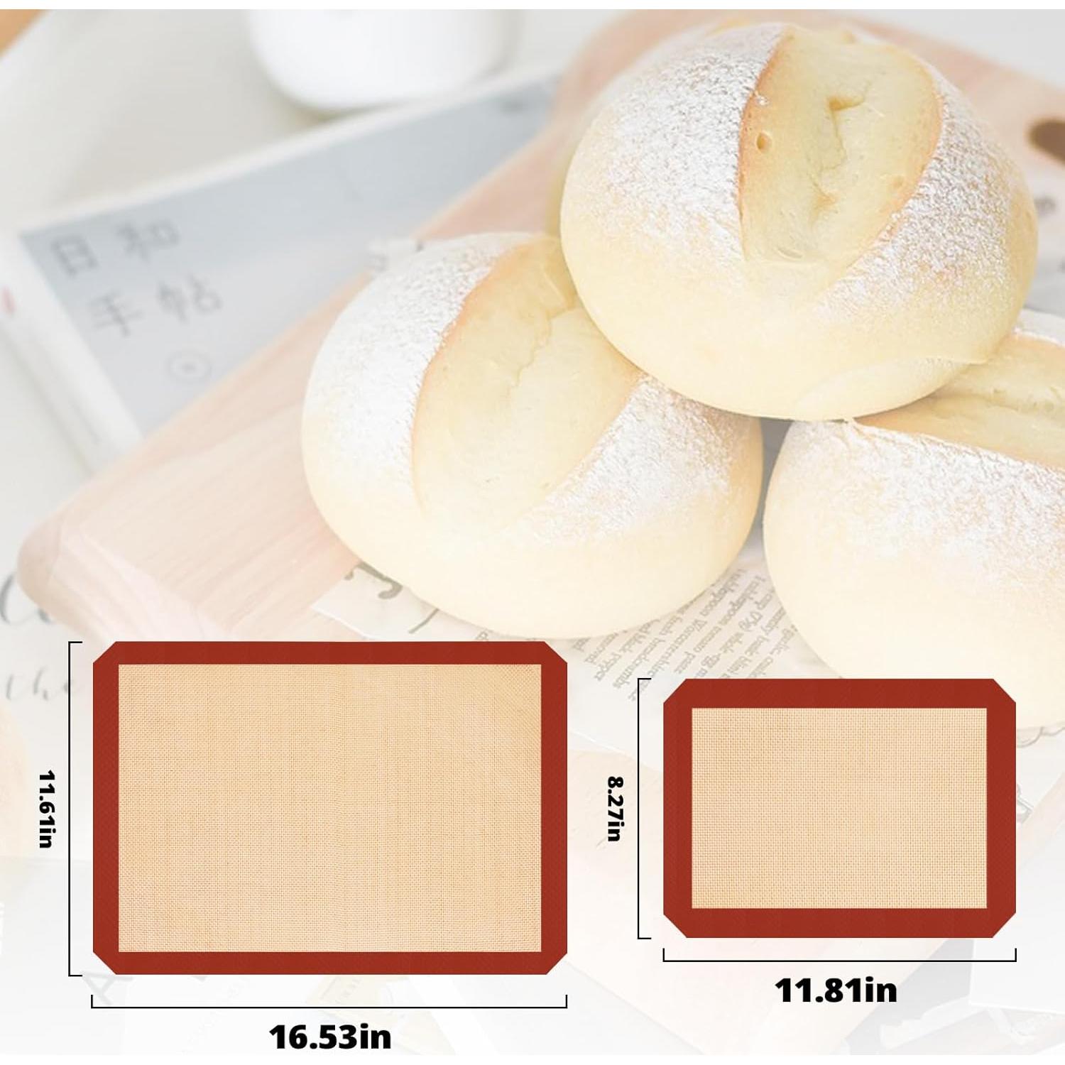 Alfombrillas de Silicona Dwavele 3 Piezas Antiadherentes