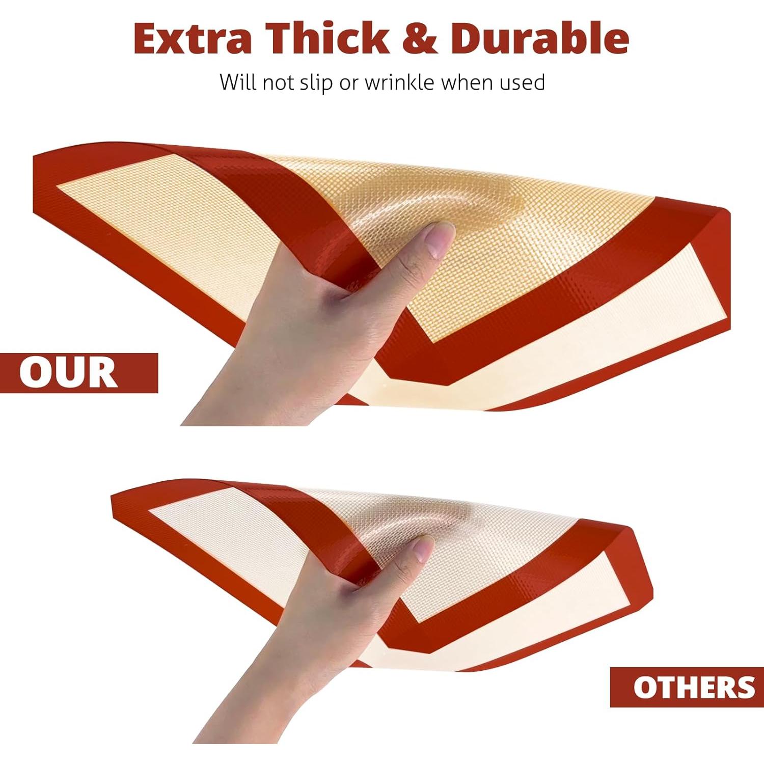 Alfombrillas de Silicona Dwavele 3 Piezas Antiadherentes