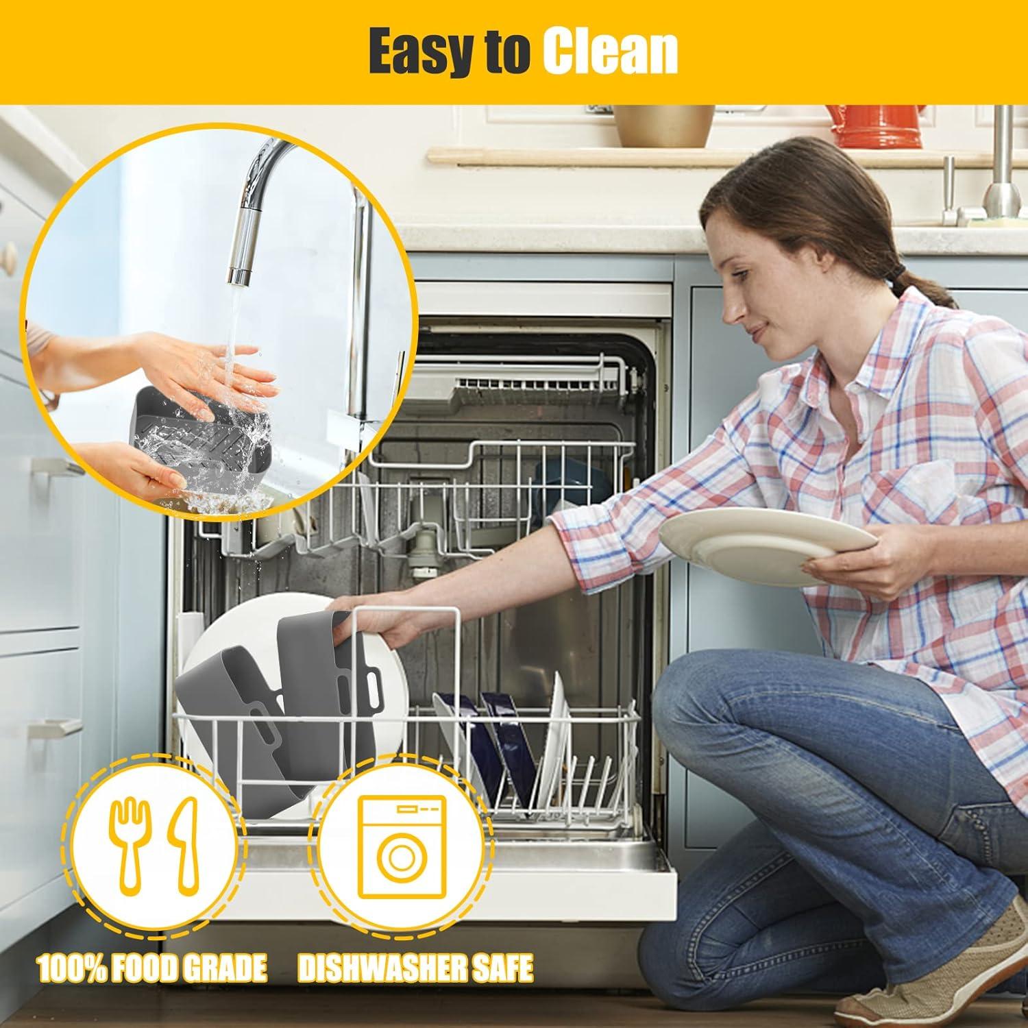 Forros de Silicona MMH para Freidora de Aire 6-8QT Gris